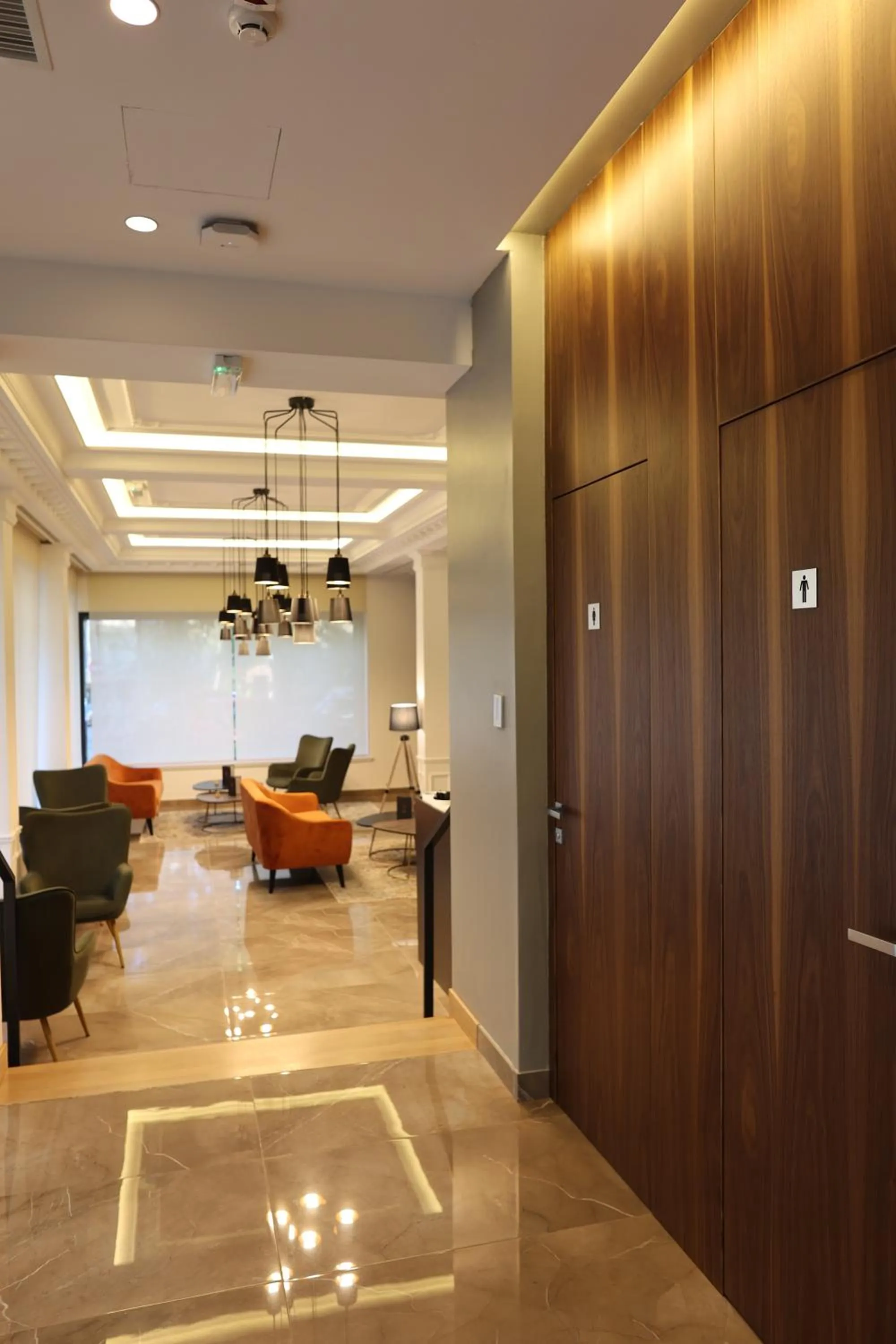 Seating area in H41 Luxury Suites