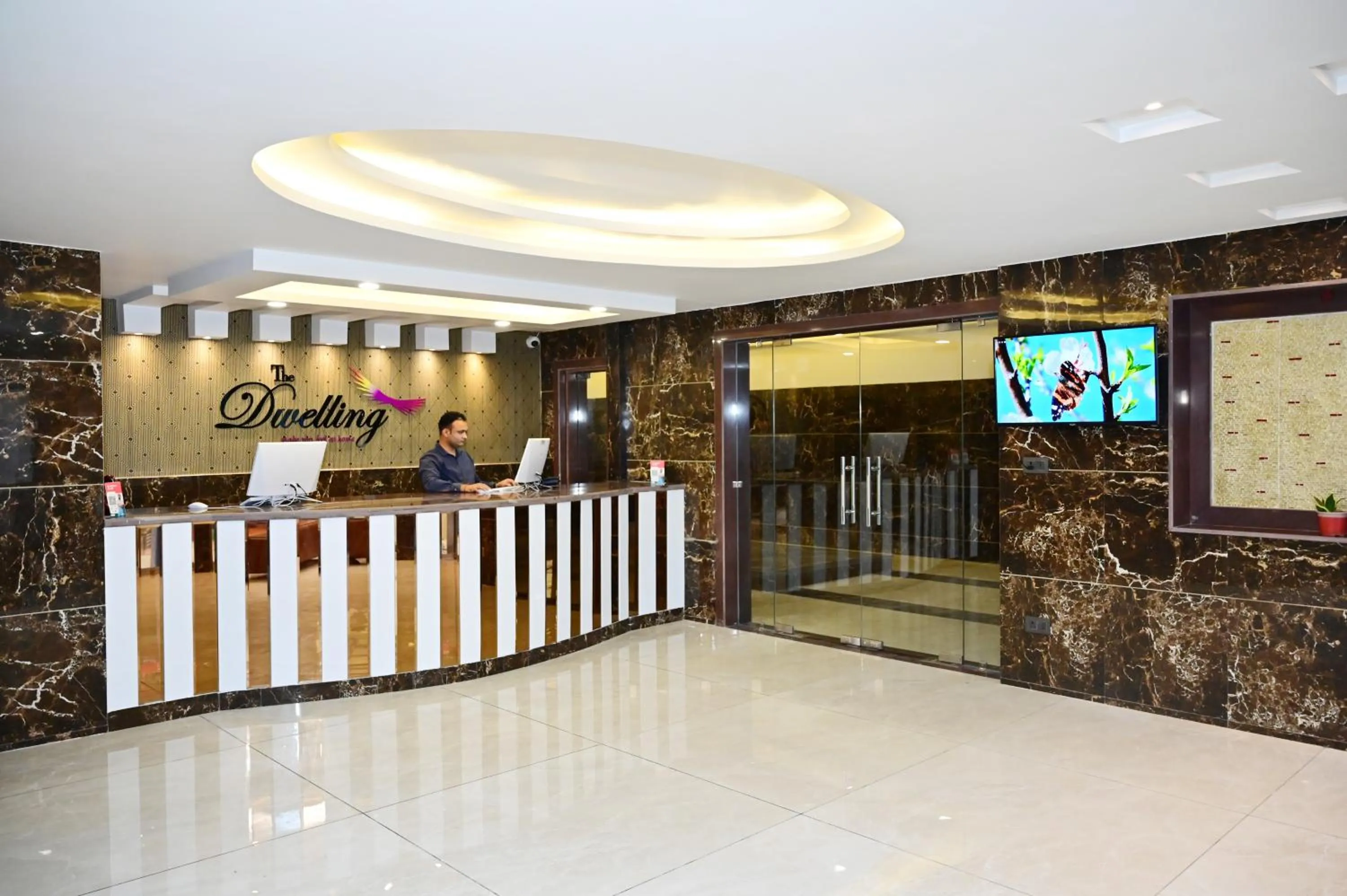 Lobby or reception in The Dwelling Inn