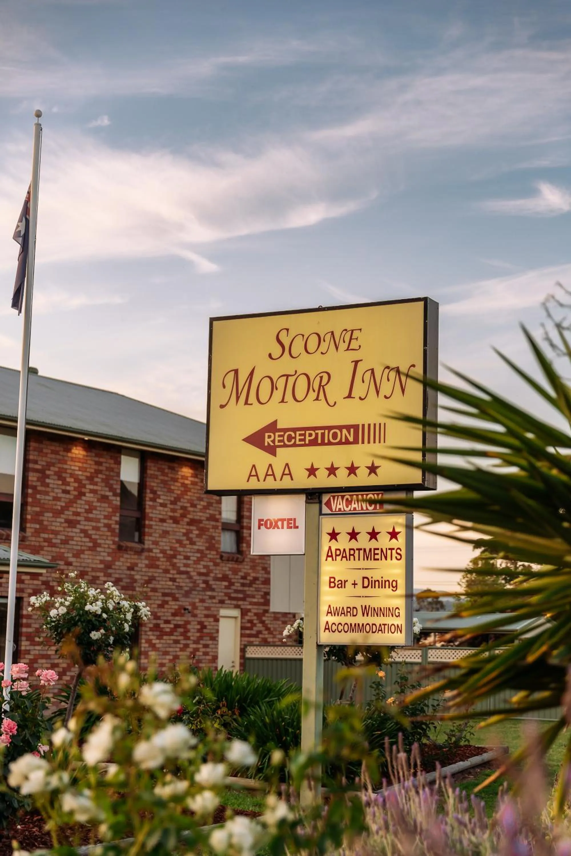 Property logo or sign in Scone Motor Inn & Apartments
