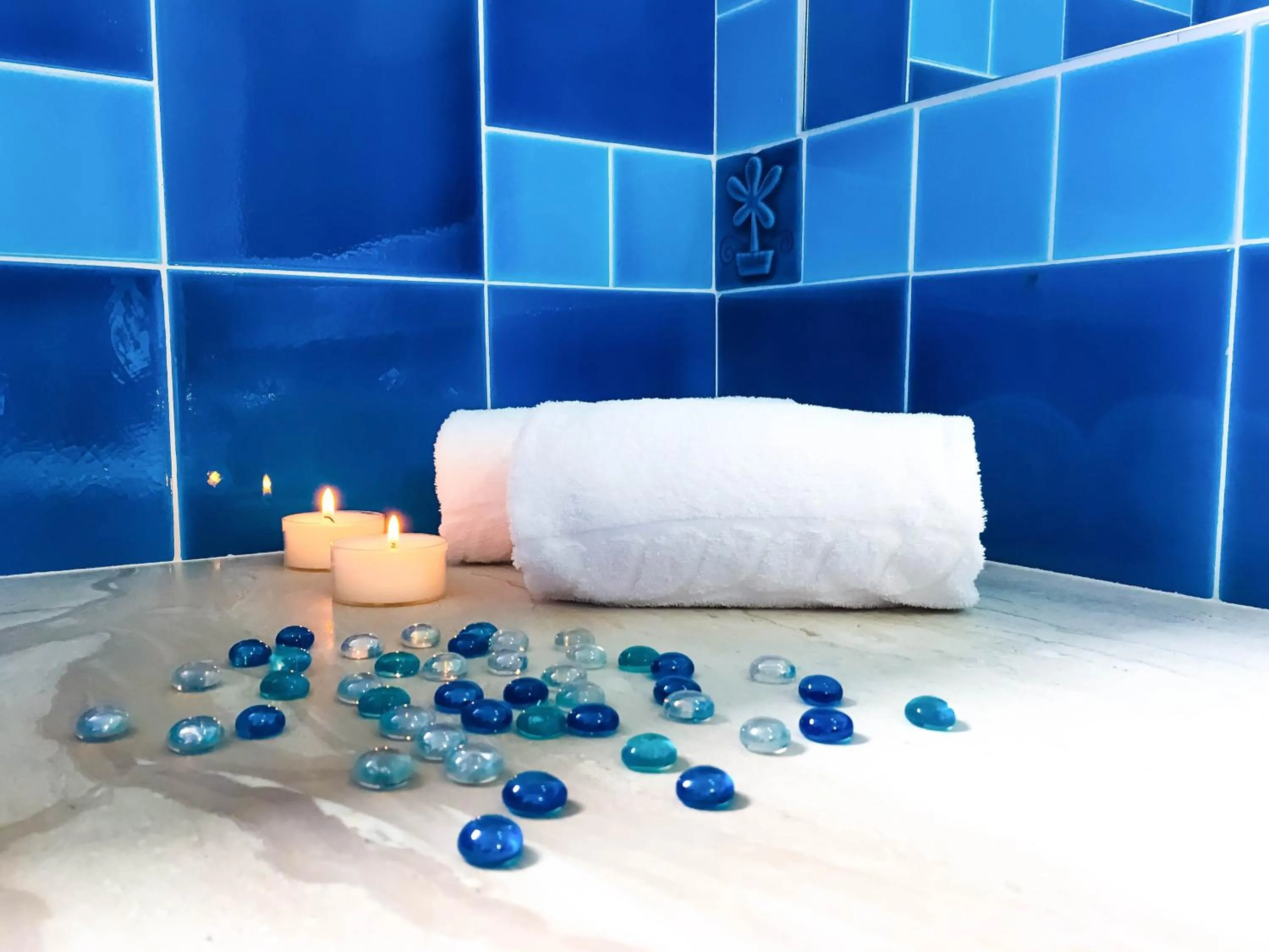 Decorative detail, Bed in Hotel Brancamaria