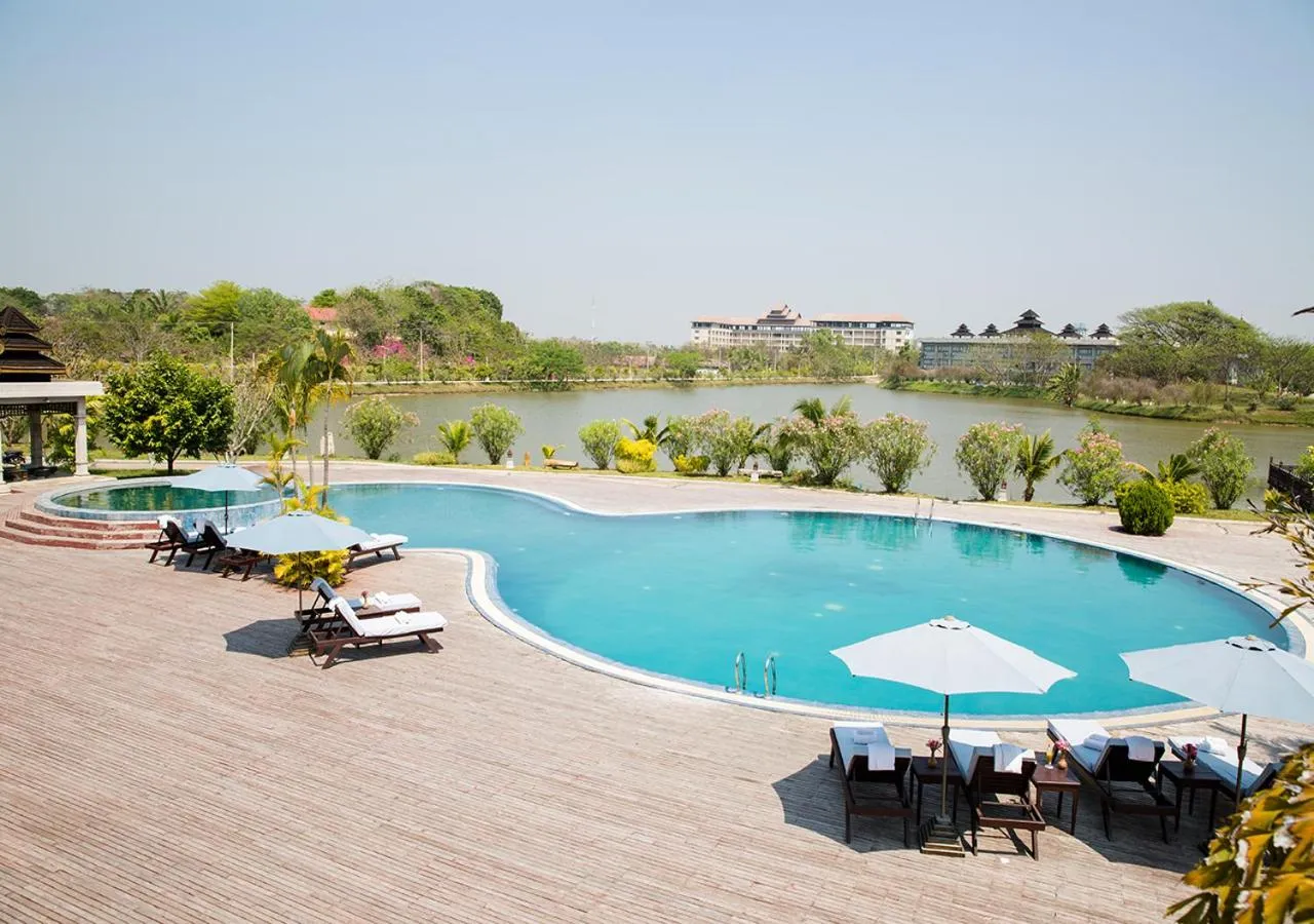 Swimming pool in KMA NAYPYITAW Hotel