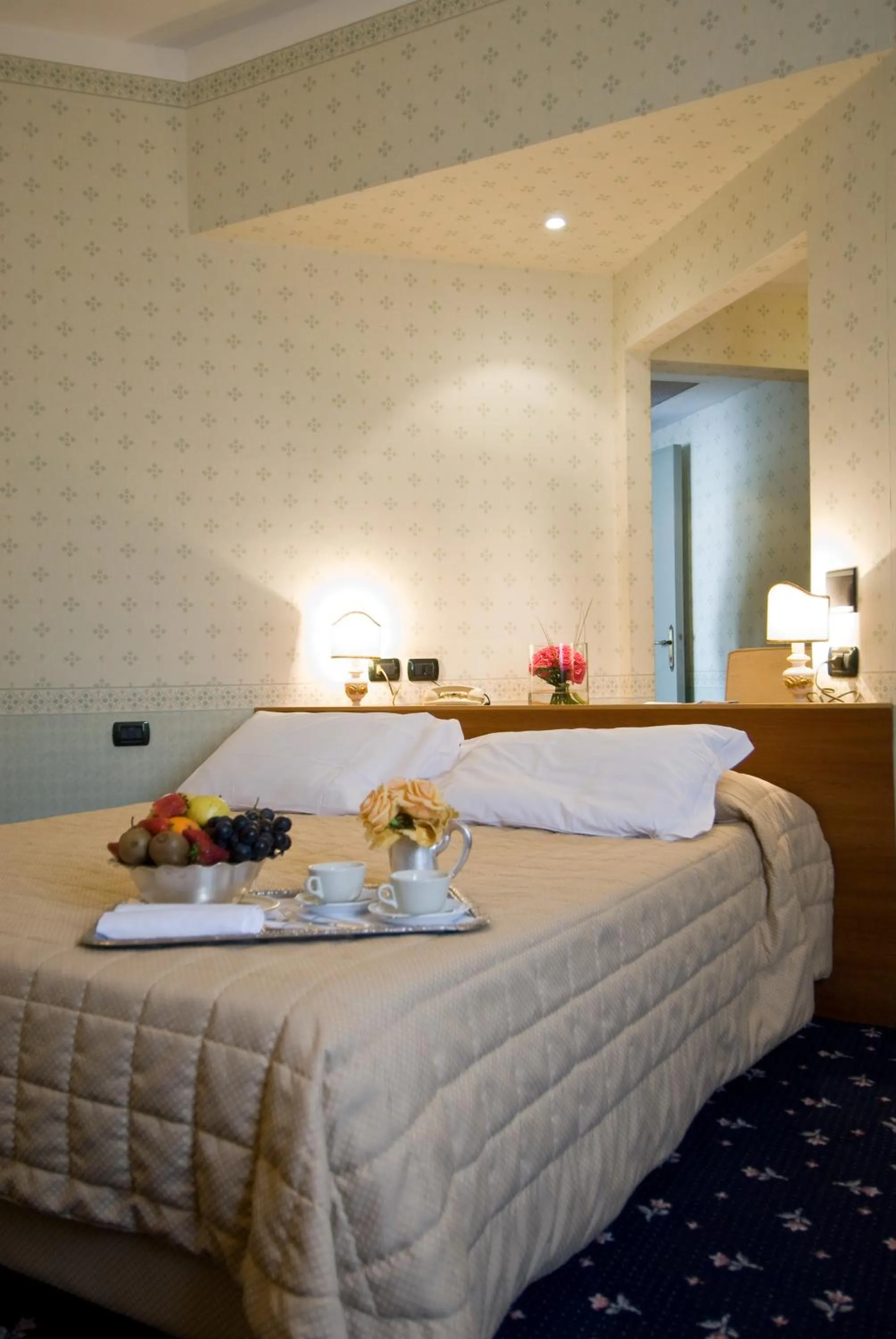 Bed in Grand Hotel Nizza Et Suisse