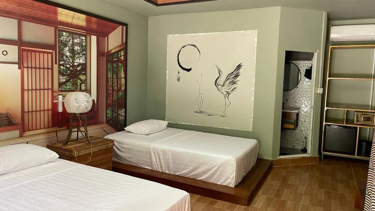 Bed in WHITE SAND ARK RESORT