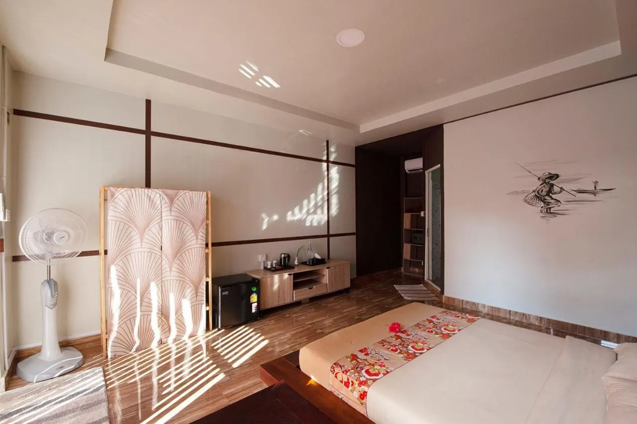 Bed in WHITE SAND ARK RESORT