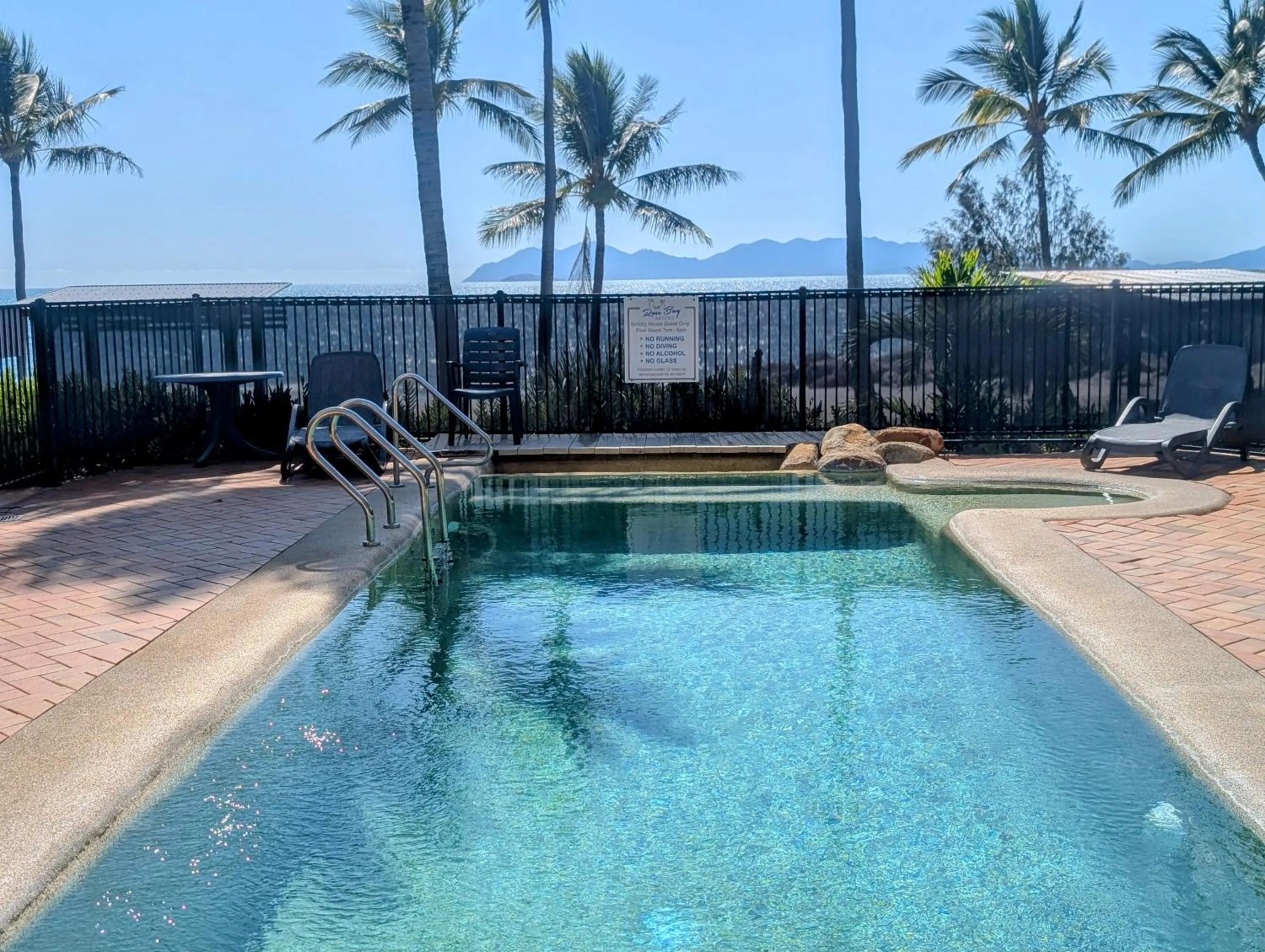 Pool view in Rose Bay Resort