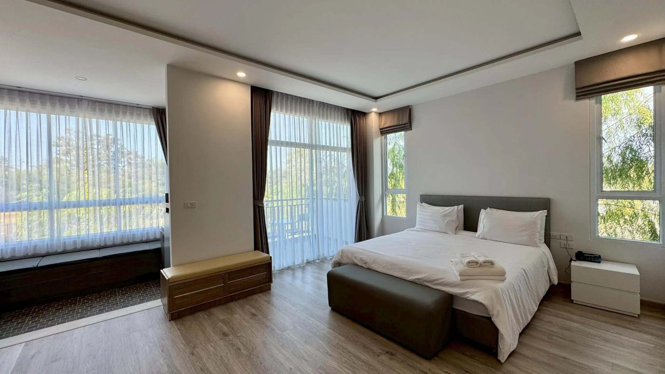 Bed in Baan Suan Khun Ta and Golf Resort