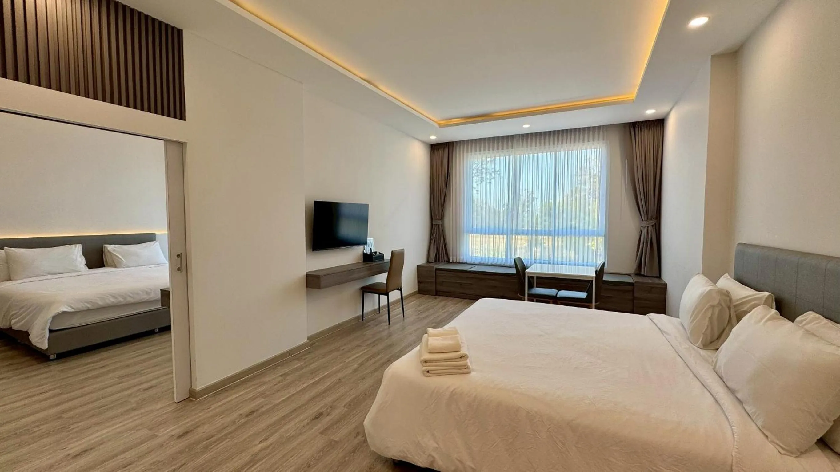 Bed in Baan Suan Khun Ta and Golf Resort