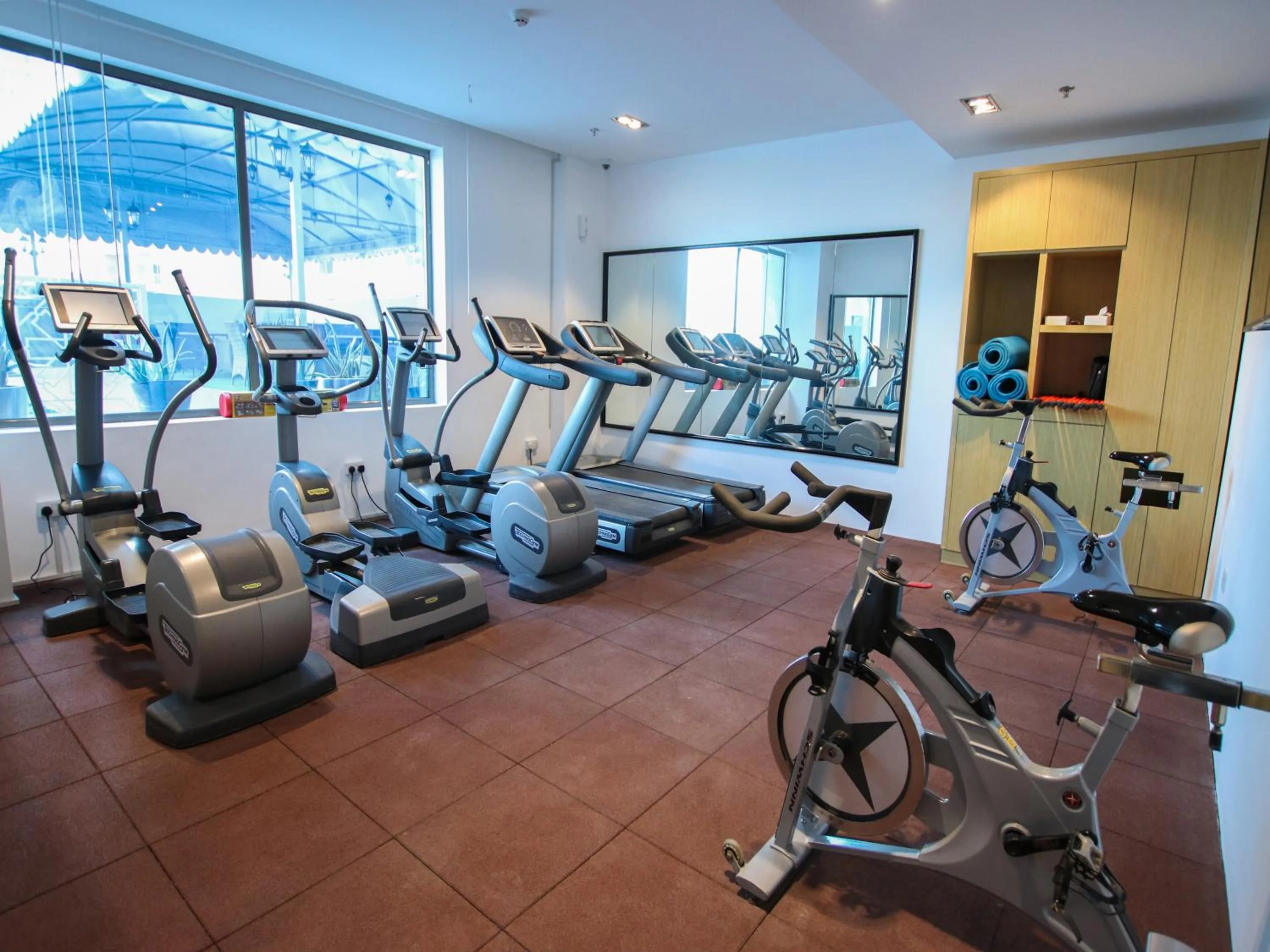 Fitness centre/facilities in The Seven Hotel