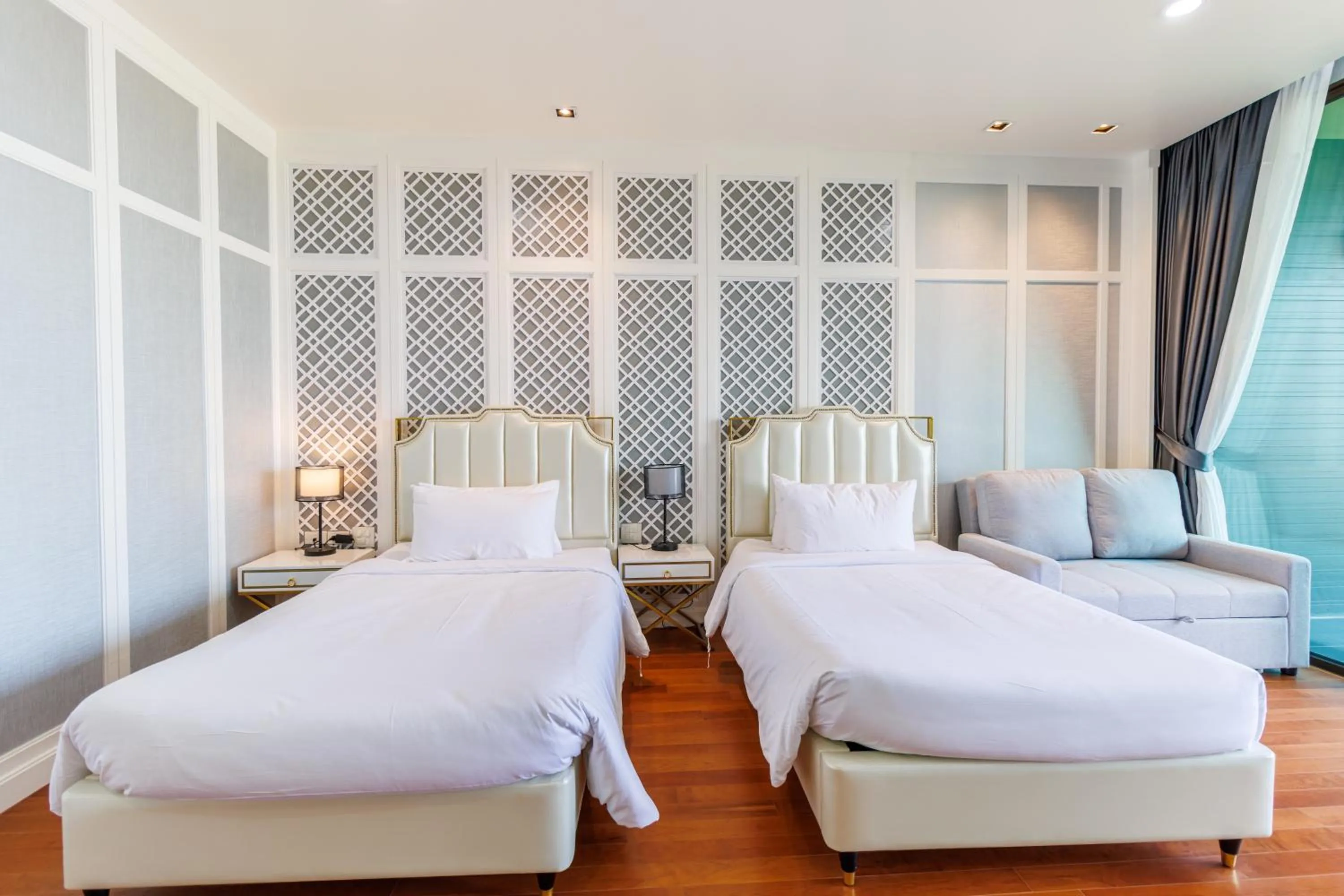 Bed in Sea Sand Sun Hua Hin by JC Kevin Hotel & Resort