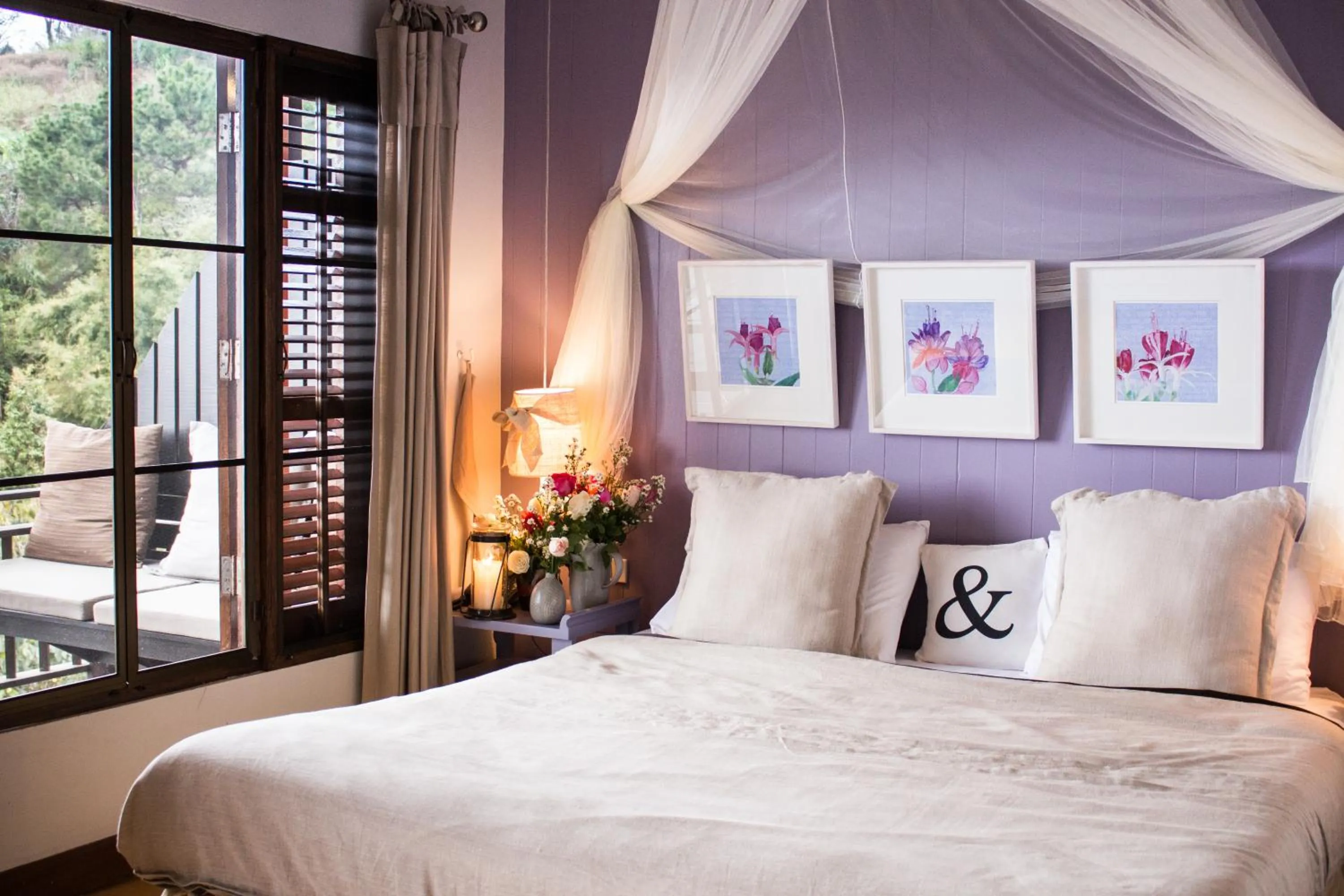 Bed in Phumorkdao Resort