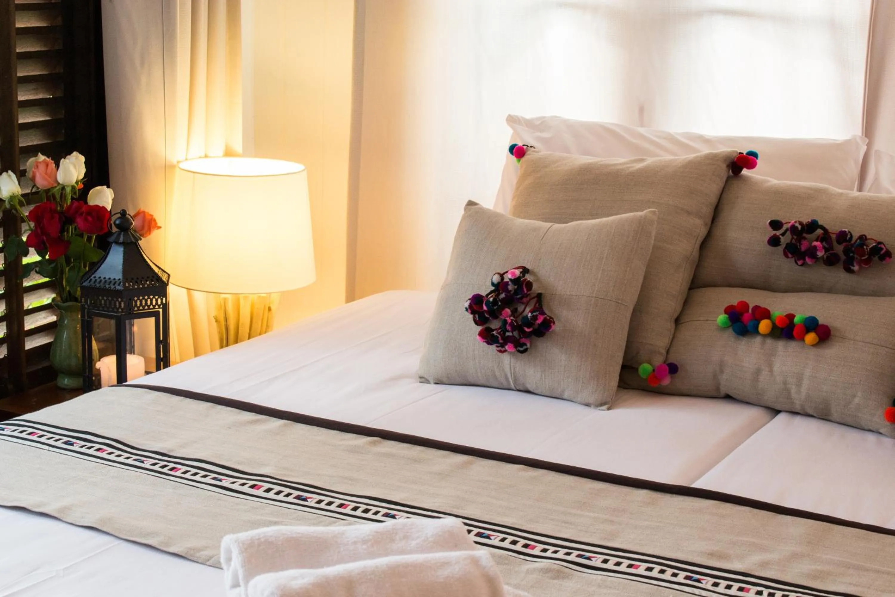 Bed in Phumorkdao Resort