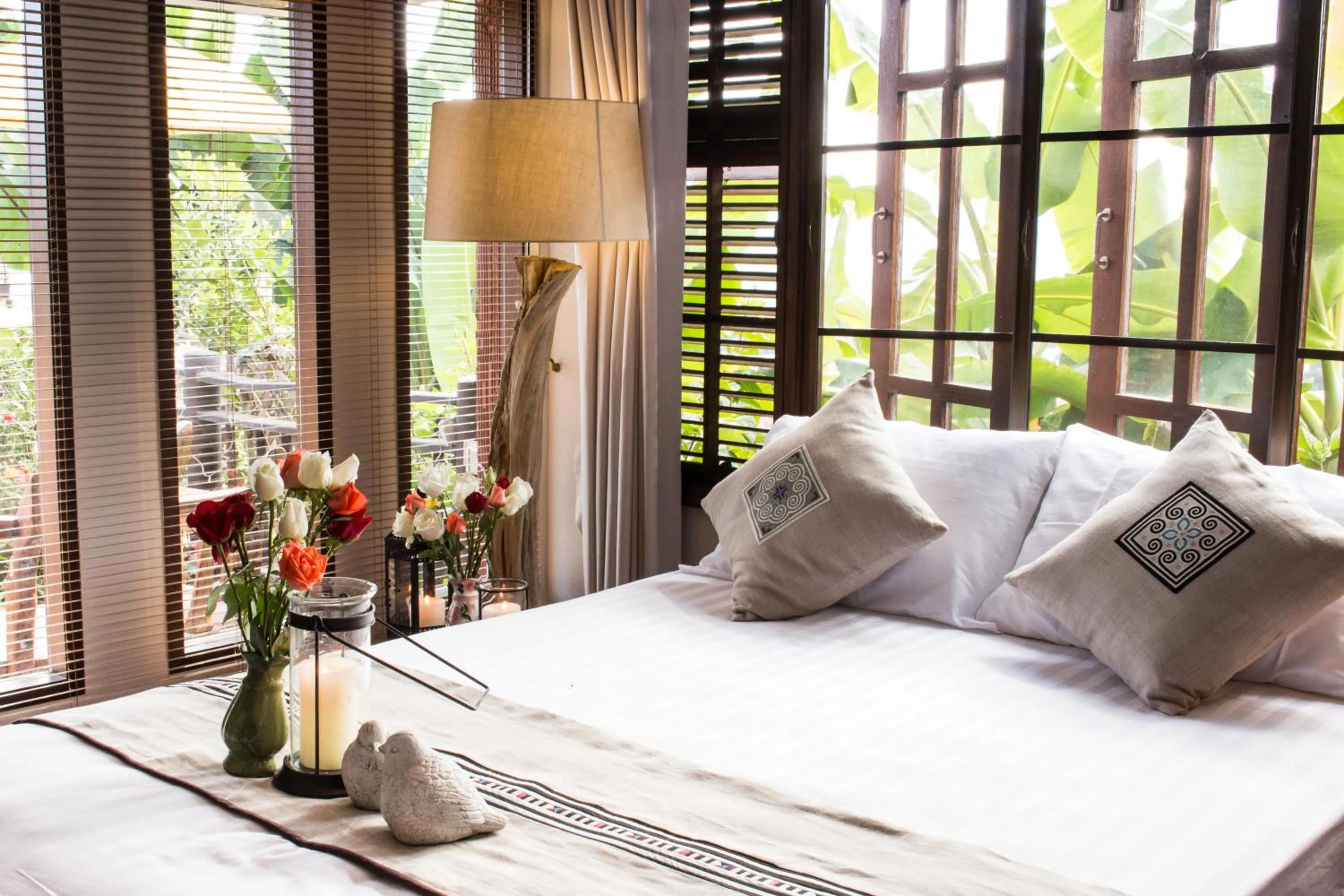 Bed in Phumorkdao Resort