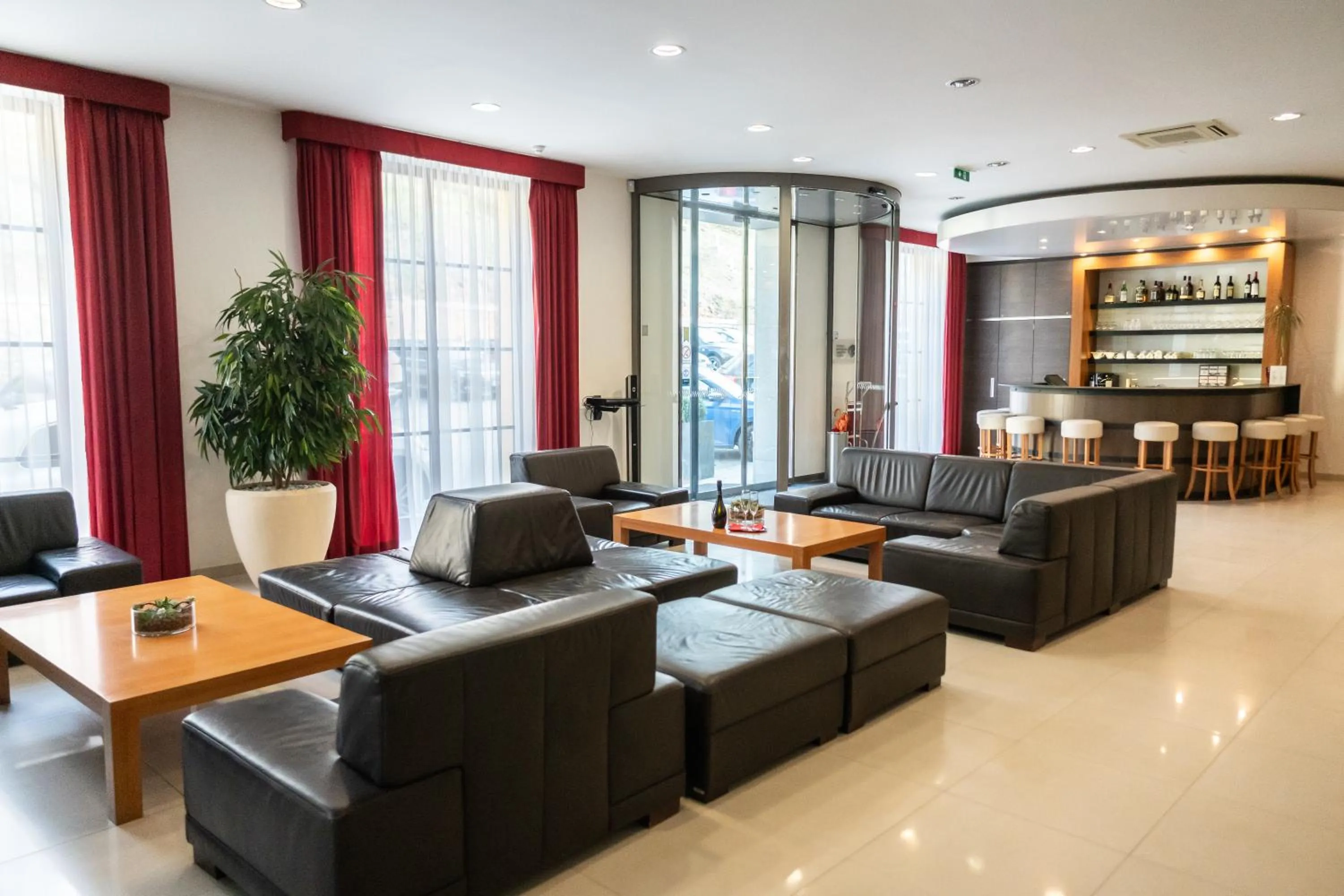 Lobby or reception in Hotel Sladovna