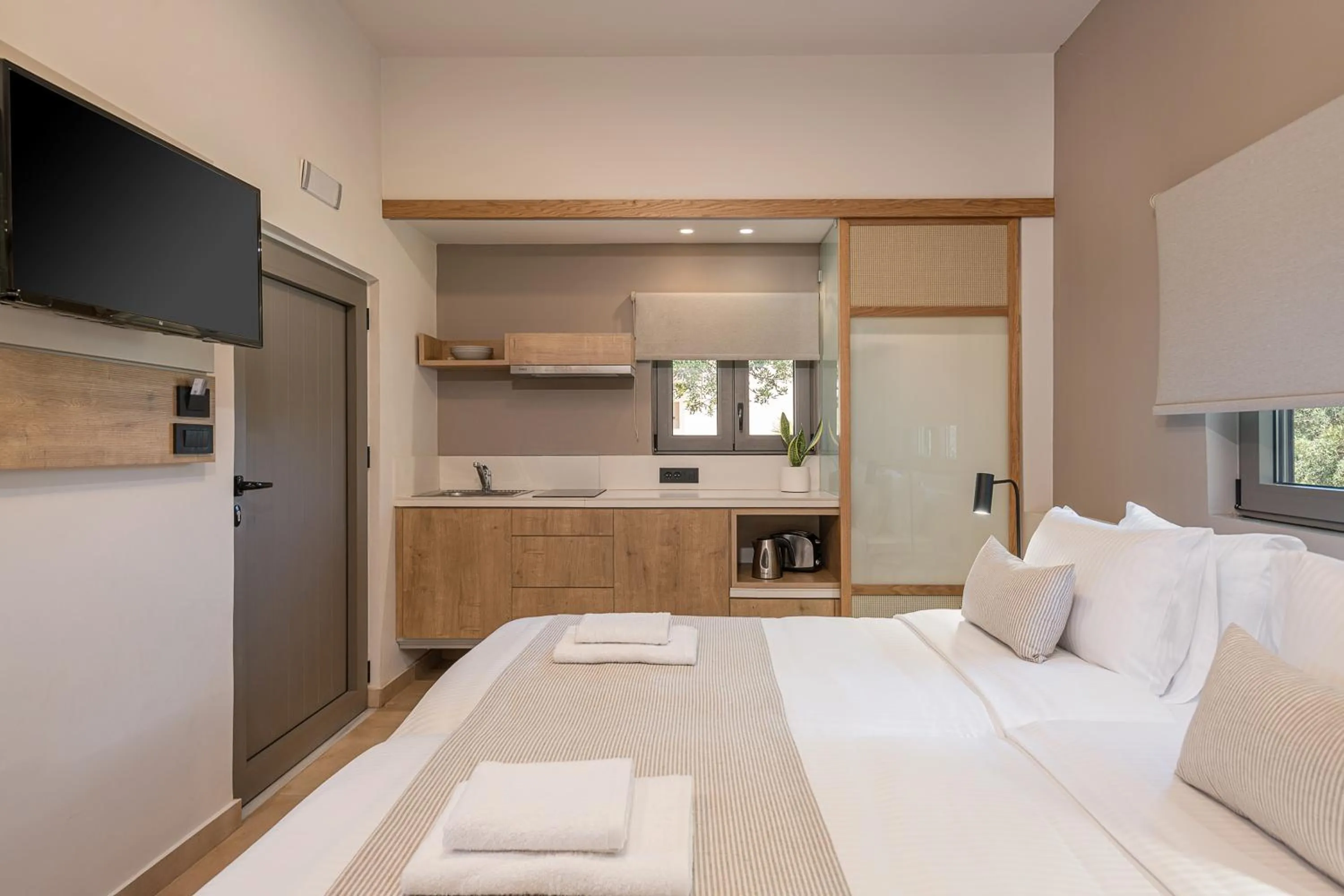 Bed in Elafonisi Resort by Kalomirakis Family