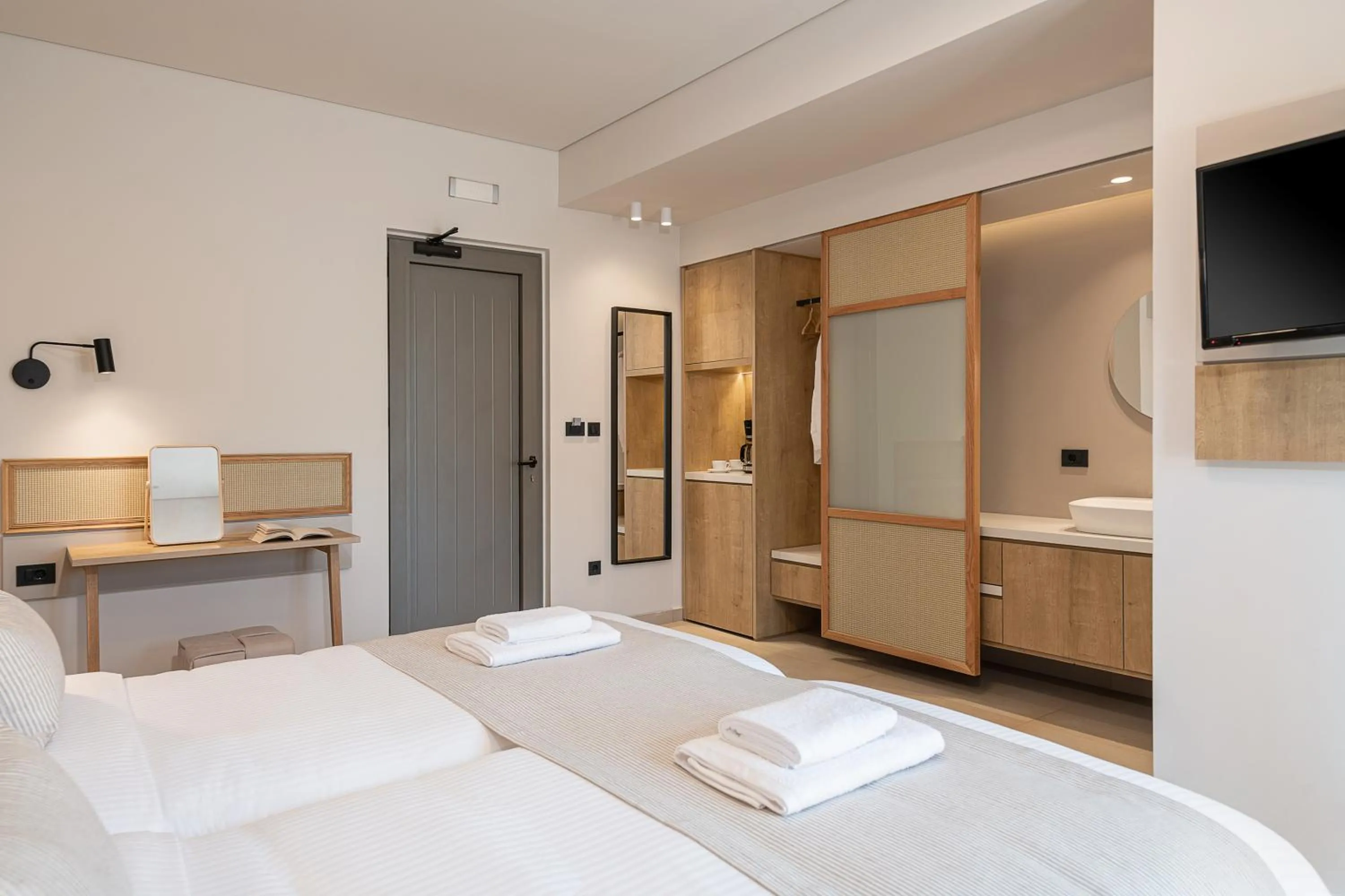 Bed in Elafonisi Resort by Kalomirakis Family