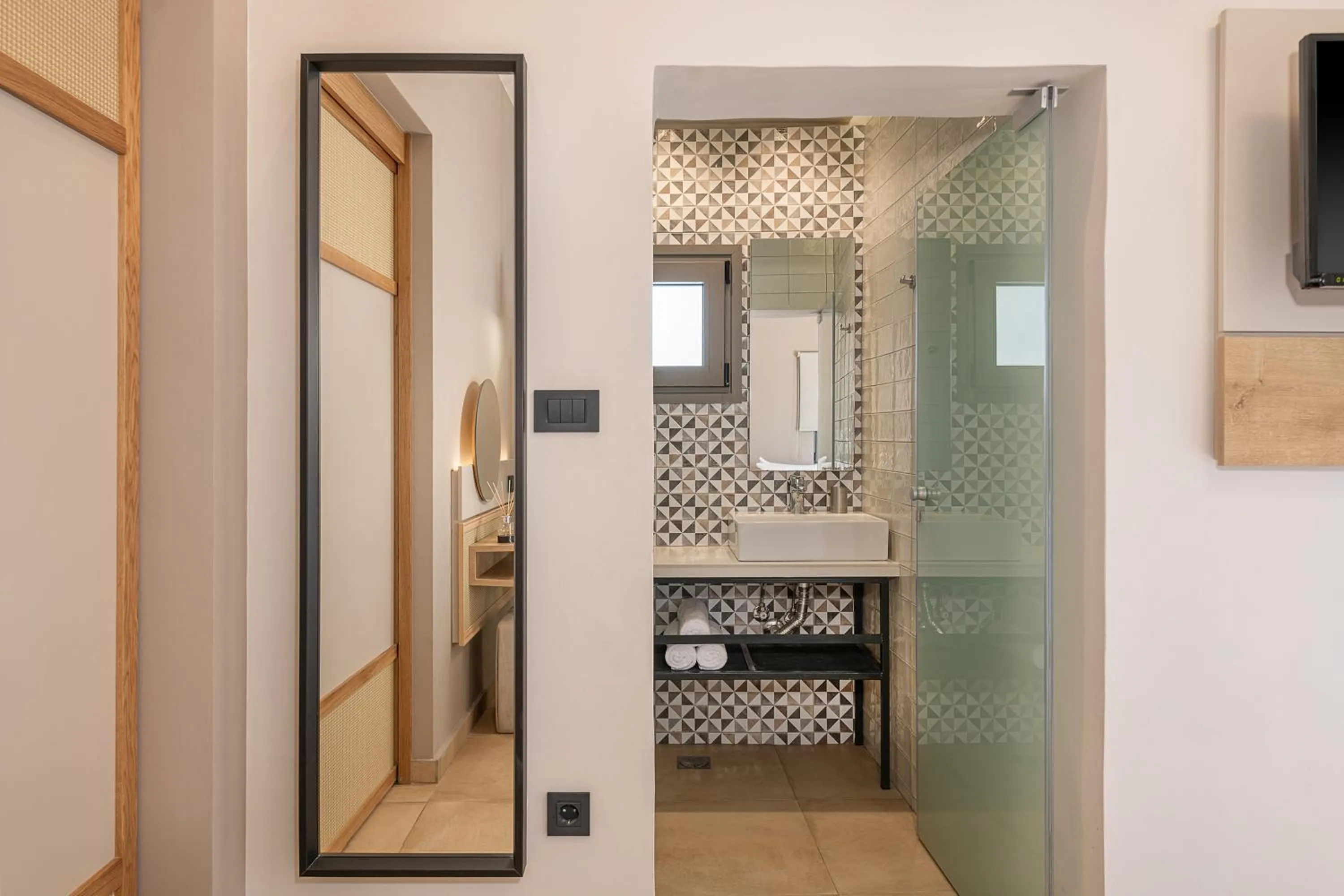 Bathroom in Elafonisi Resort by Kalomirakis Family