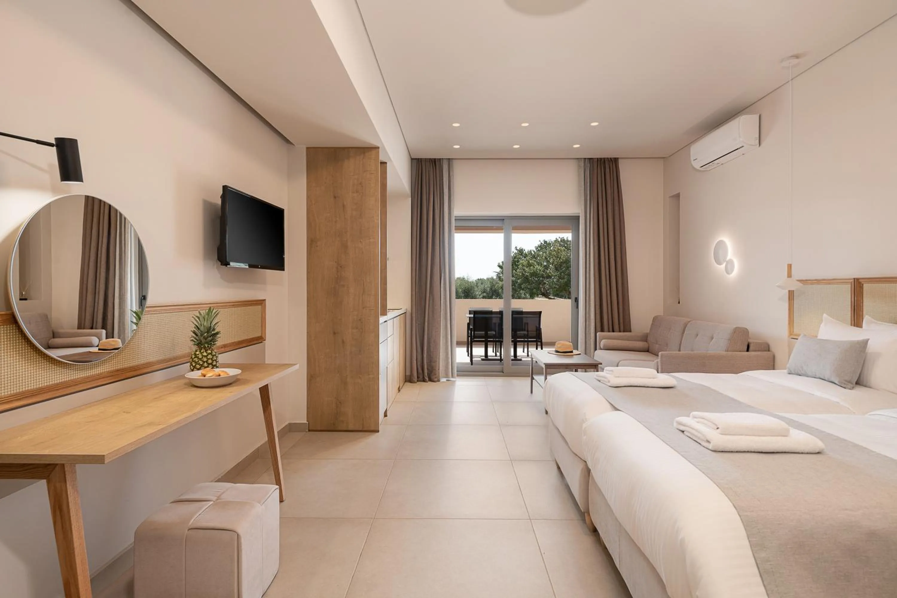 Photo of the whole room, Bed in Elafonisi Resort by Kalomirakis Family