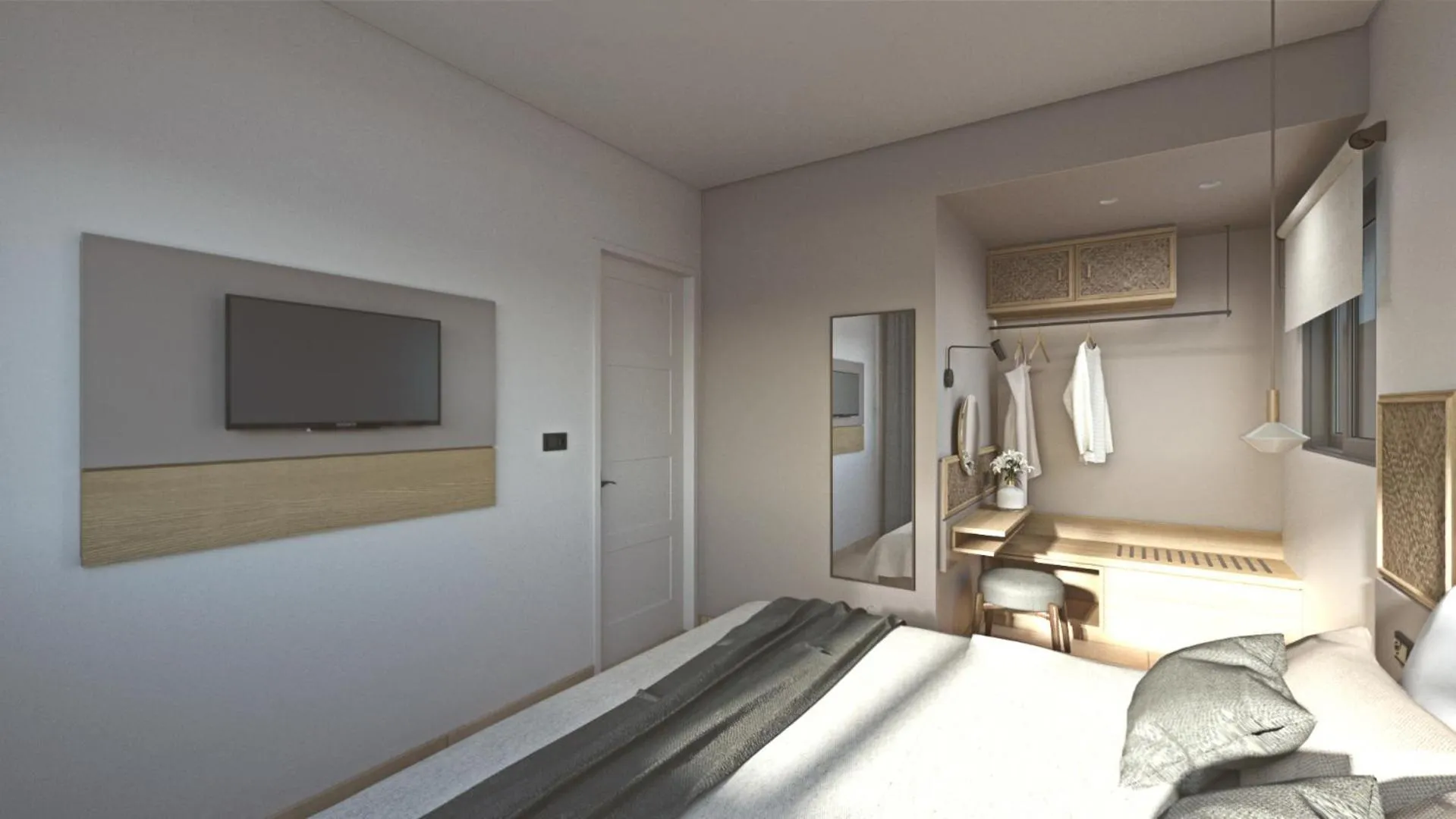 Bed in Elafonisi Resort by Kalomirakis Family