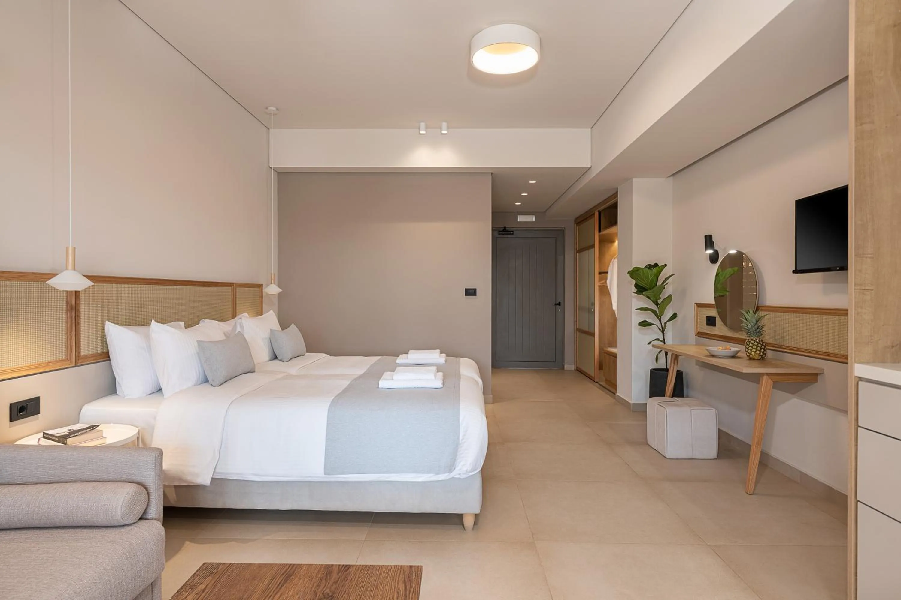 Bed in Elafonisi Resort by Kalomirakis Family