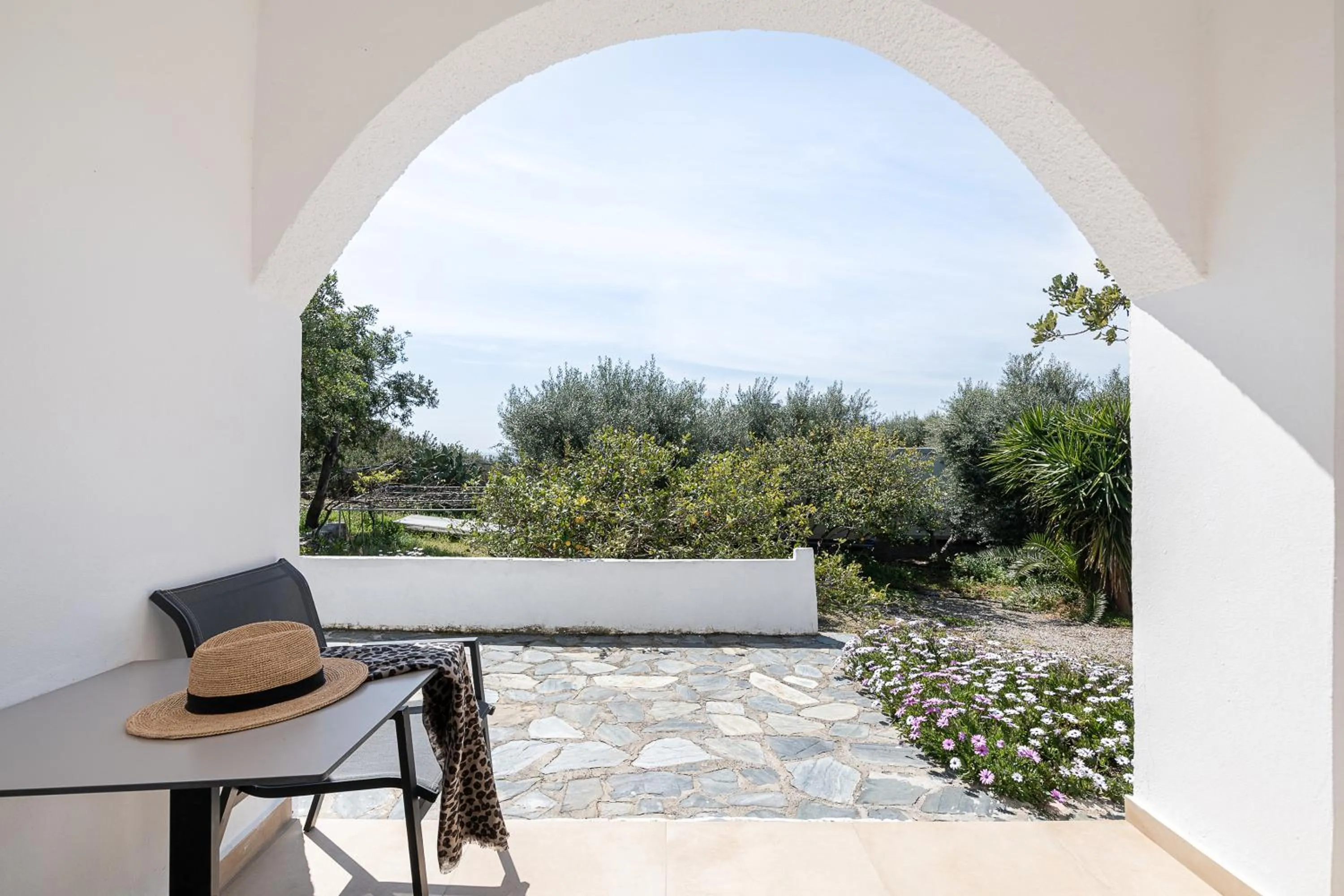 Patio in Elafonisi Resort by Kalomirakis Family