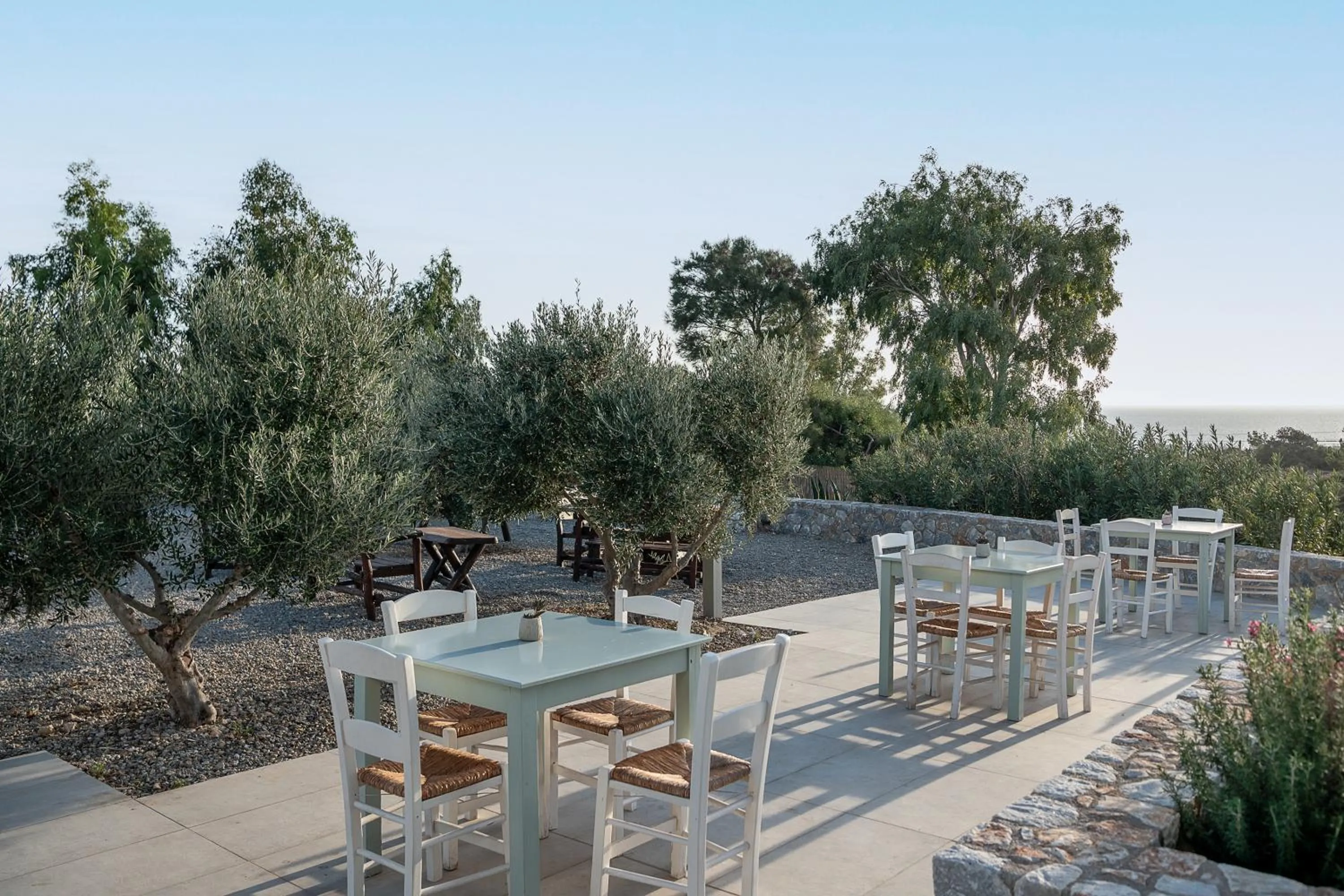Patio in Elafonisi Resort by Kalomirakis Family