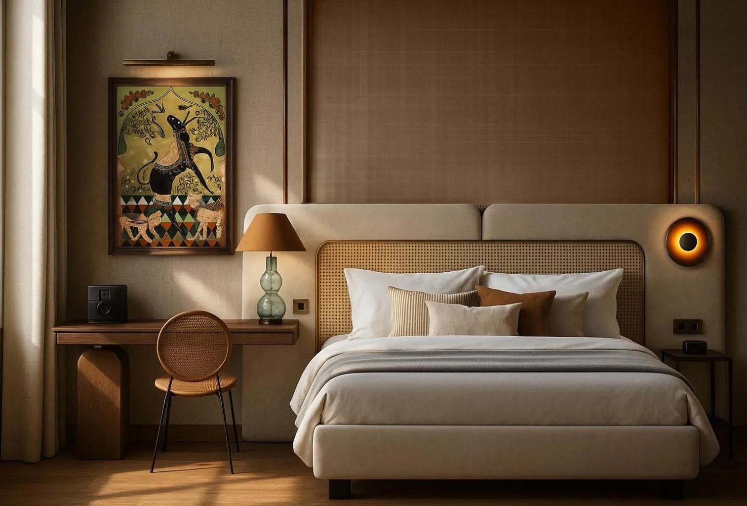 Bedroom, Bed in UNA Hotels Capotaormina