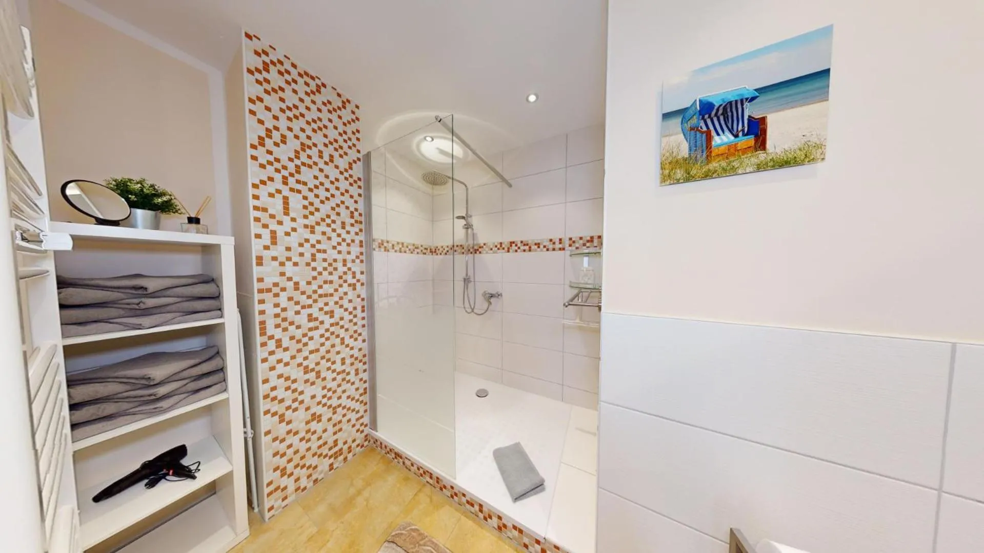 Shower in Apartments am Sund