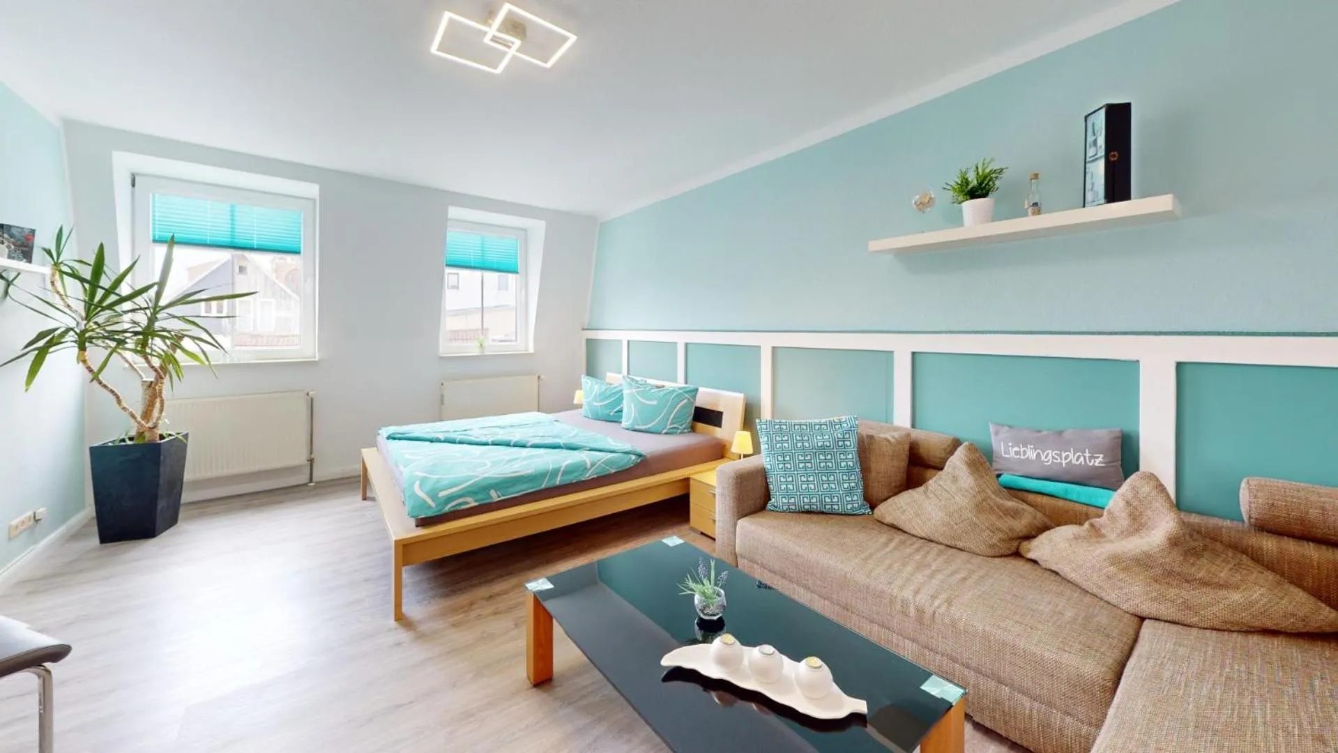 Bed in Apartments am Sund