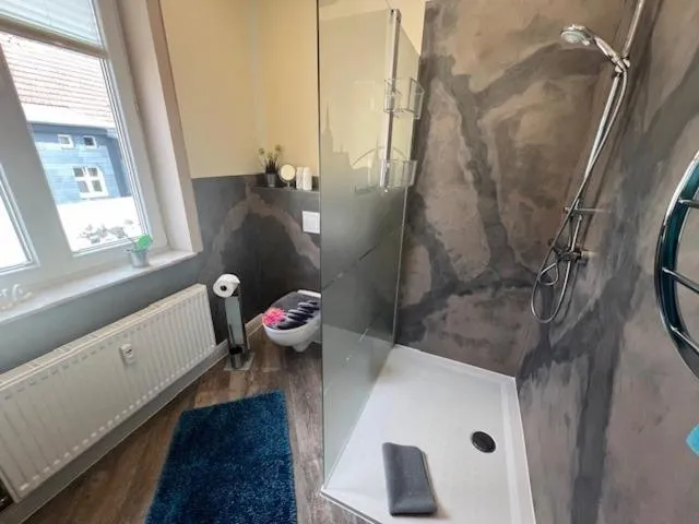Shower in Apartments am Sund