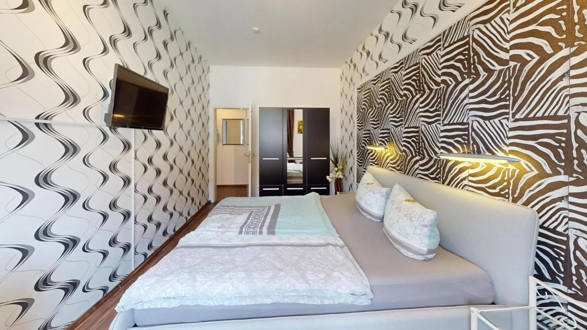 Bed in Apartments am Sund
