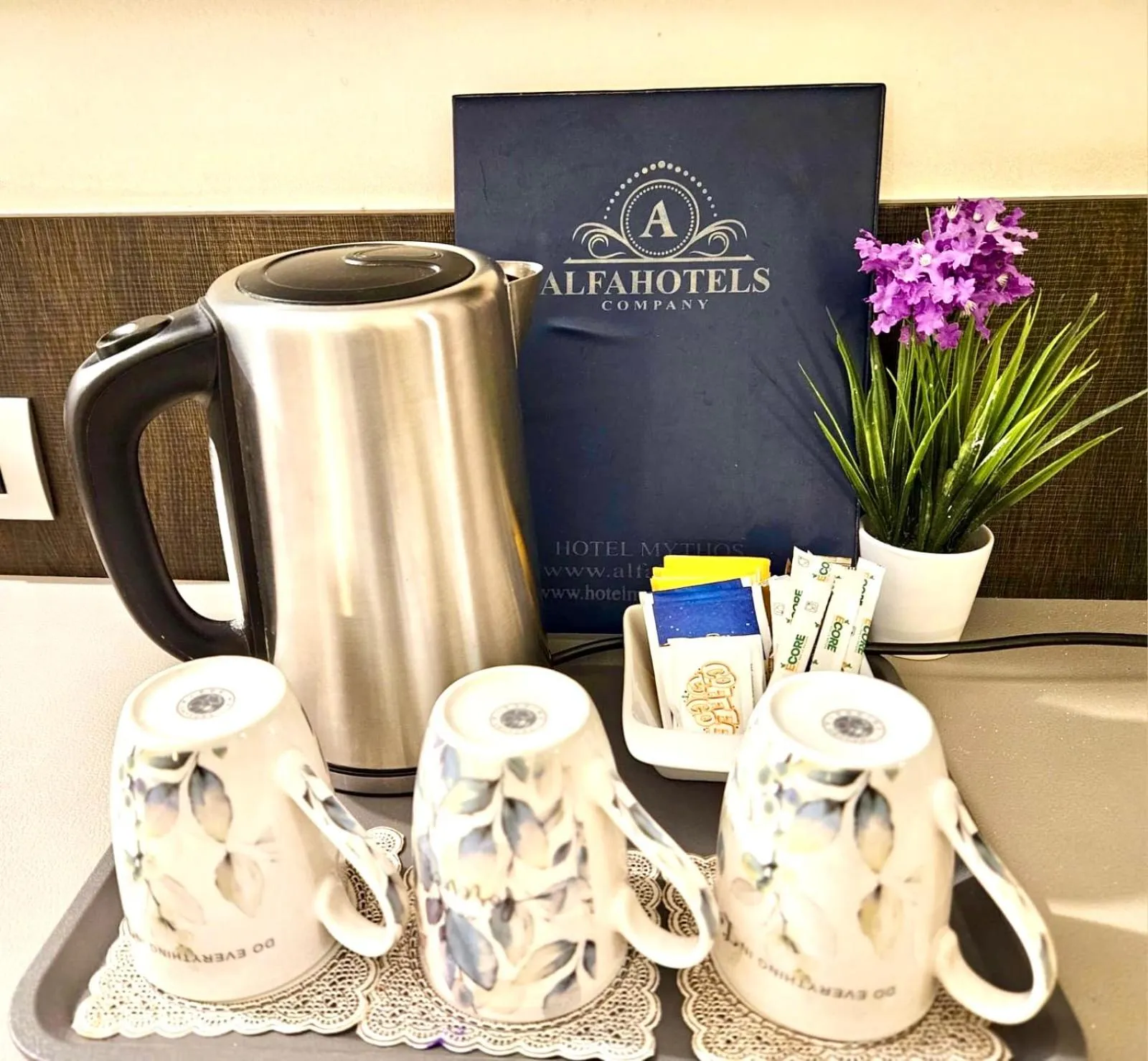 Coffee/tea facilities in Hotel Mythos