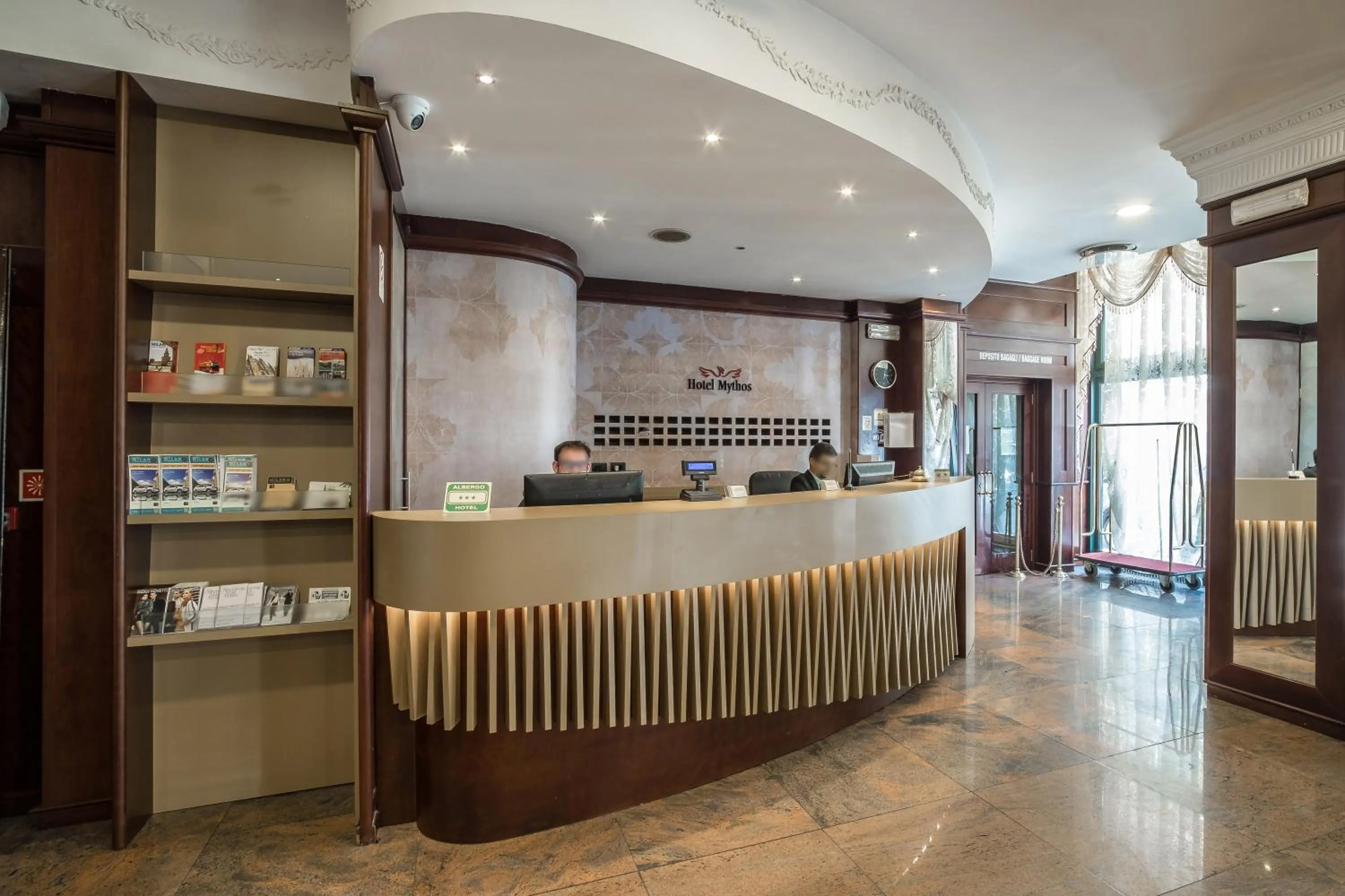 Lobby or reception in Hotel Mythos