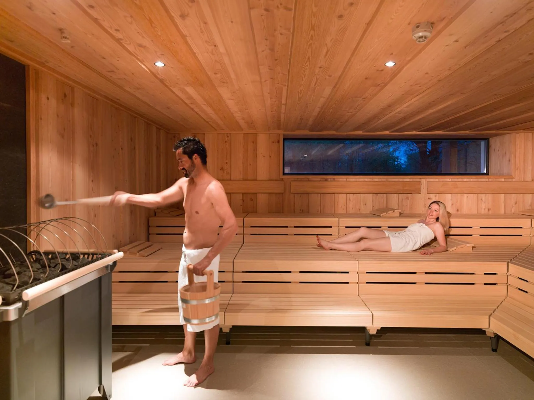 Sauna in Dolomitengolf Hotel & Spa