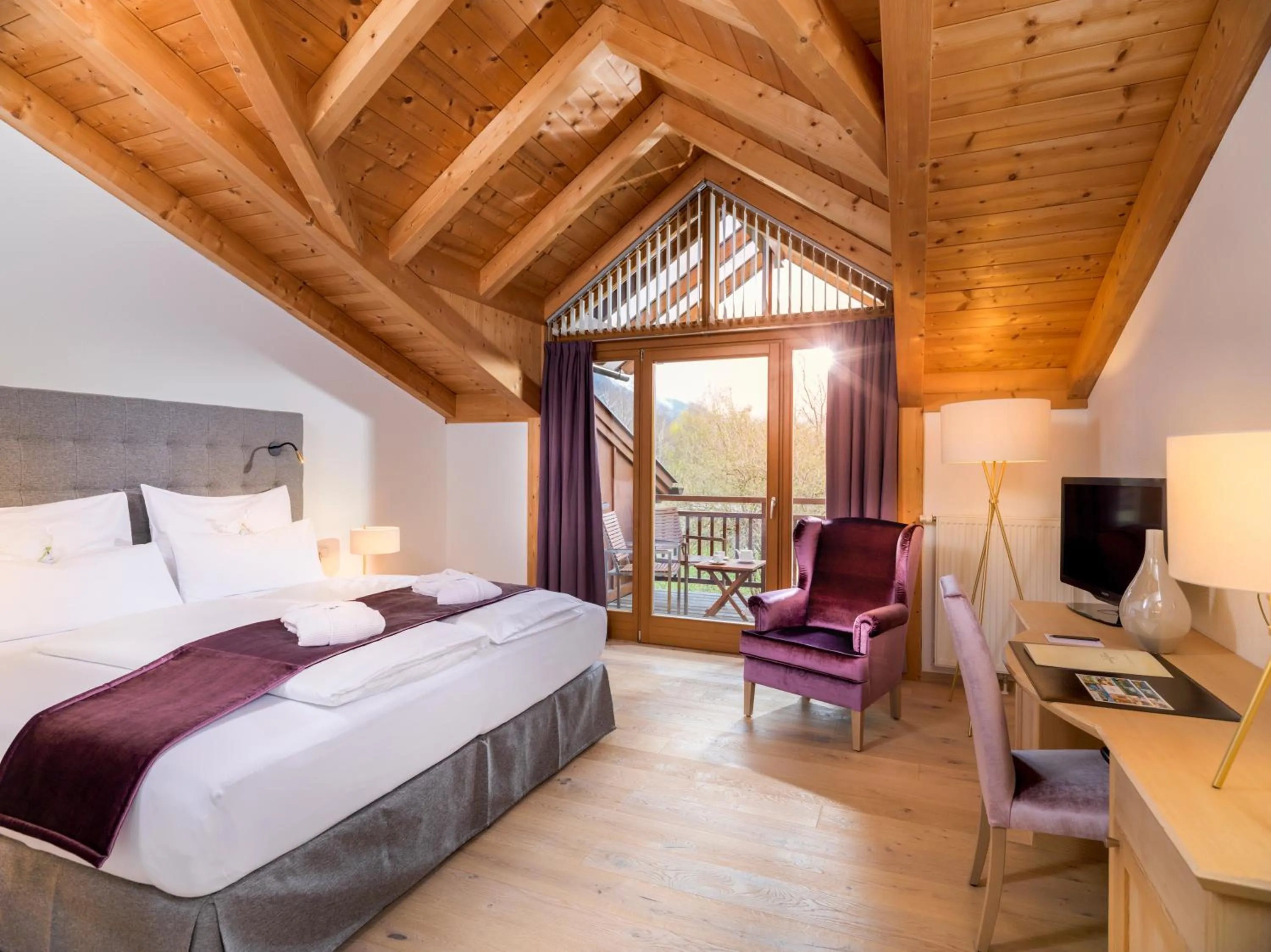 Photo of the whole room, Bed in Dolomitengolf Hotel & Spa