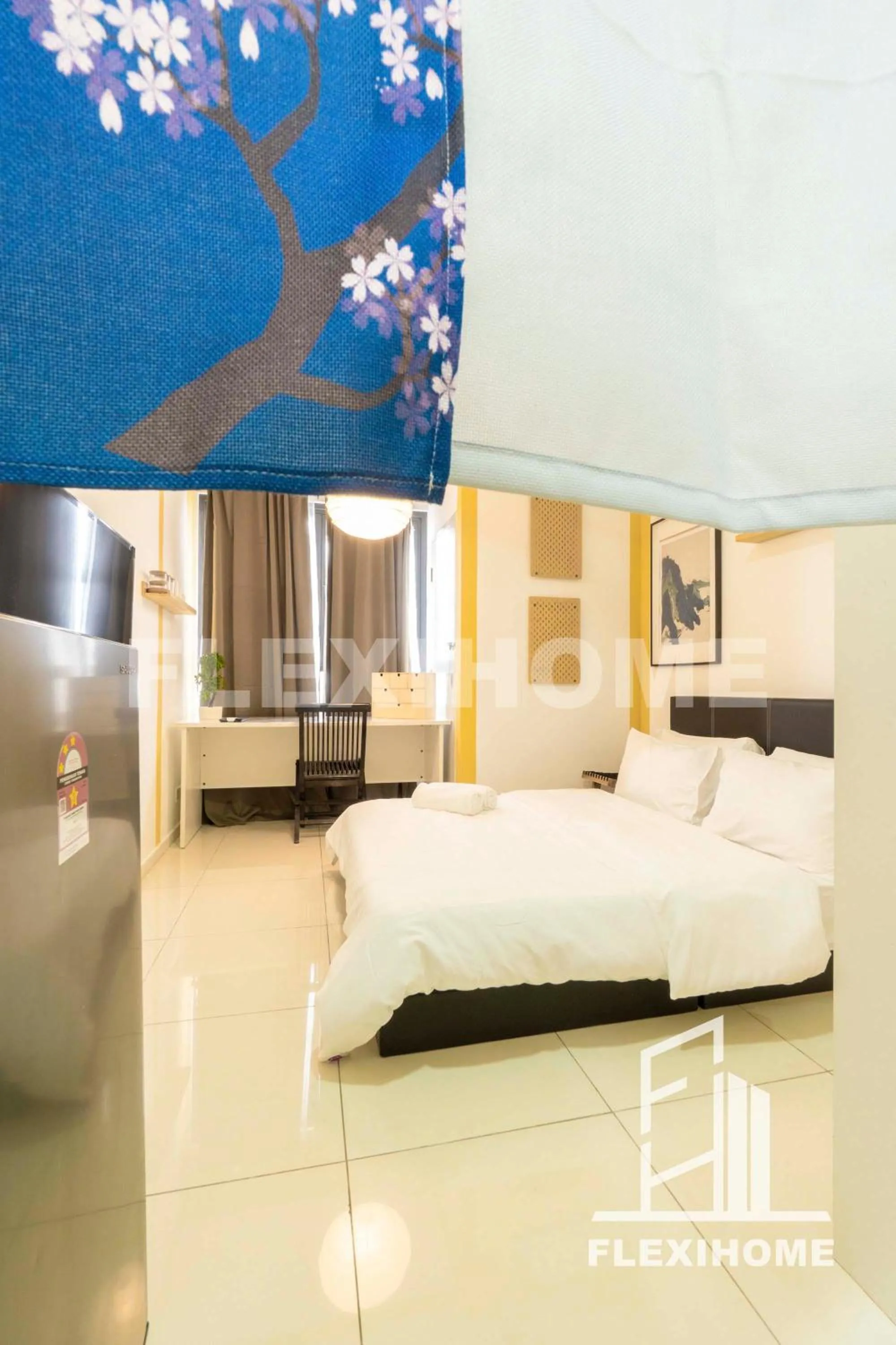 Bed in KLIA-KLIA 2, Comfy Studio, Horizon Suites Sepang-Dengkil by Flexihome-MY