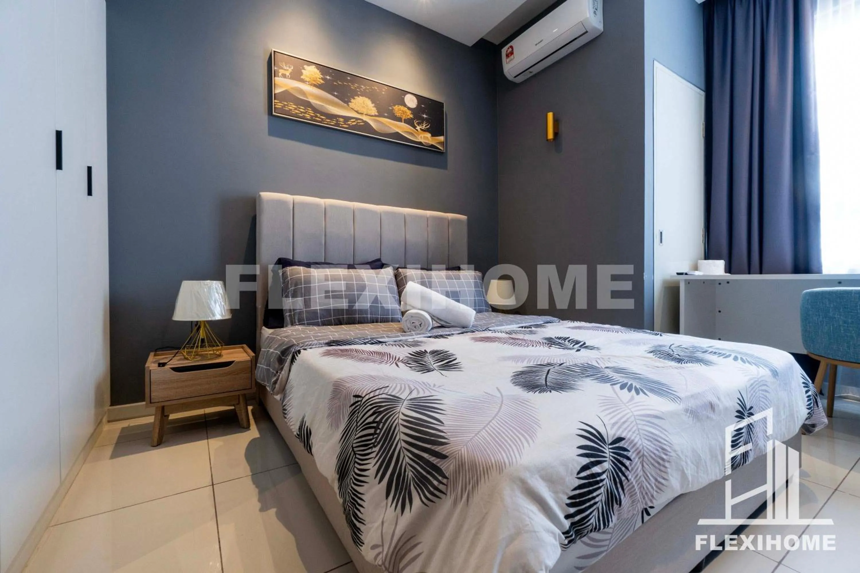 Bed in KLIA-KLIA 2, Comfy Studio, Horizon Suites Sepang-Dengkil by Flexihome-MY