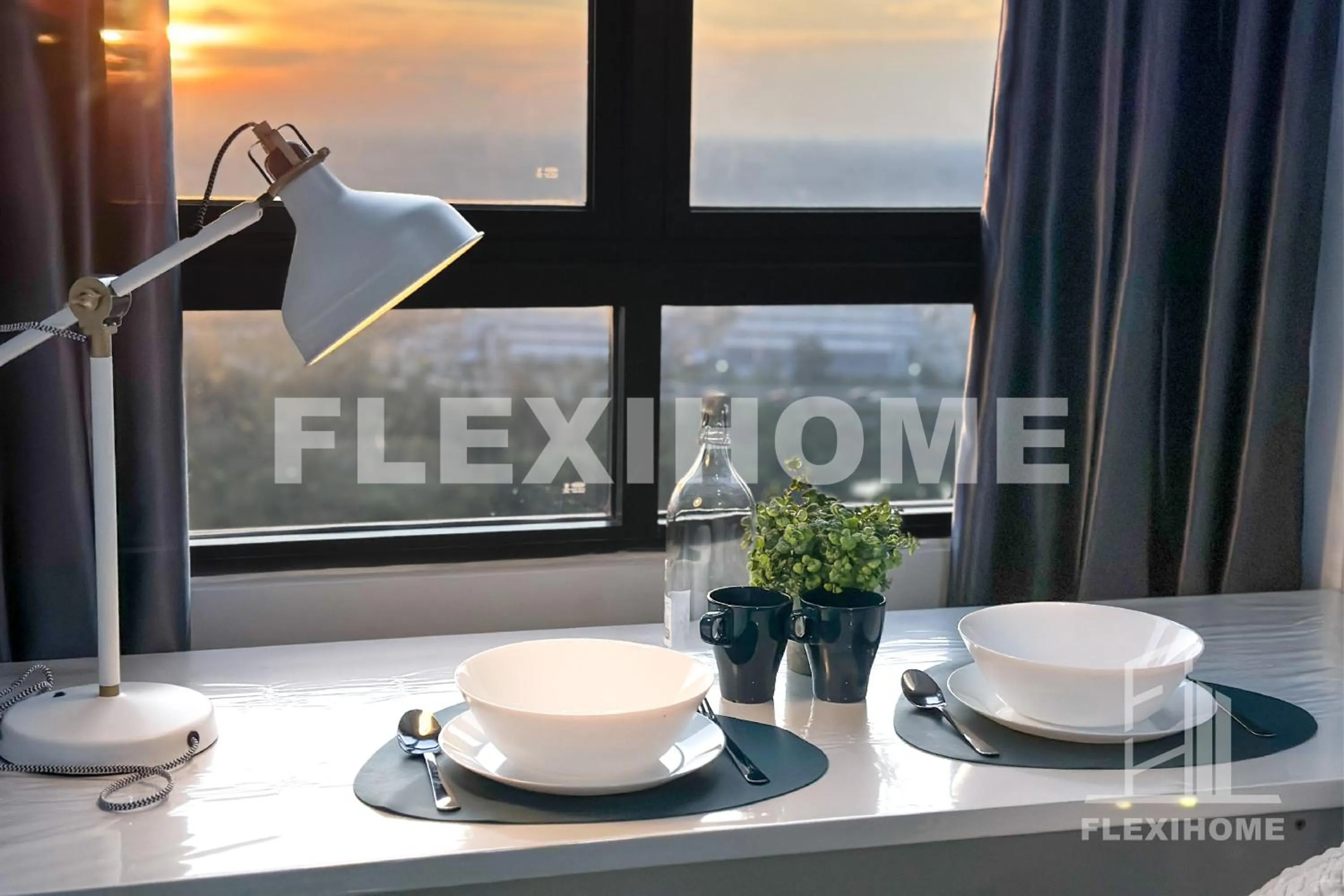 Dining area in KLIA-KLIA 2, Comfy Studio, Horizon Suites Sepang-Dengkil by Flexihome-MY