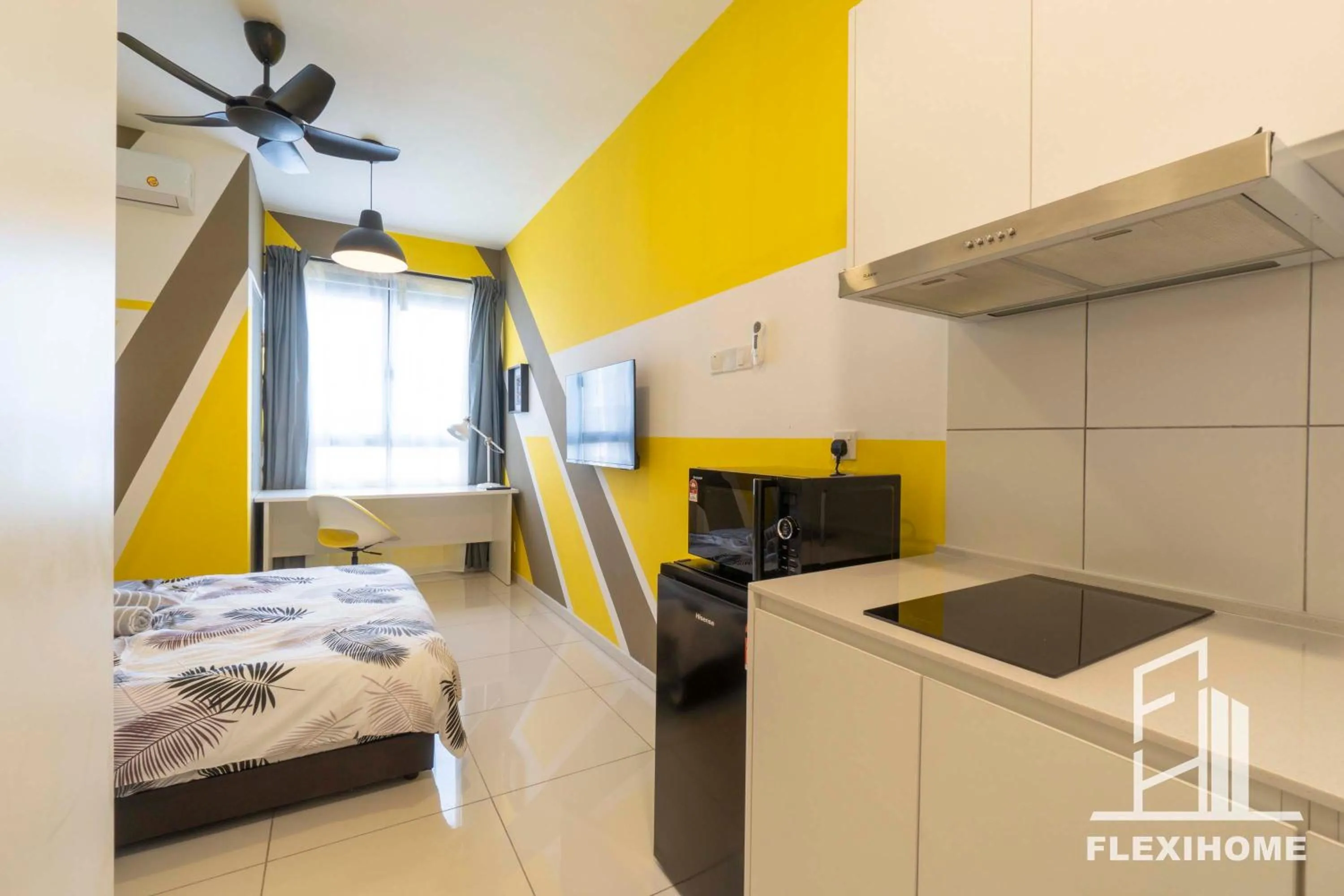 Bed in KLIA-KLIA 2, Comfy Studio, Horizon Suites Sepang-Dengkil by Flexihome-MY