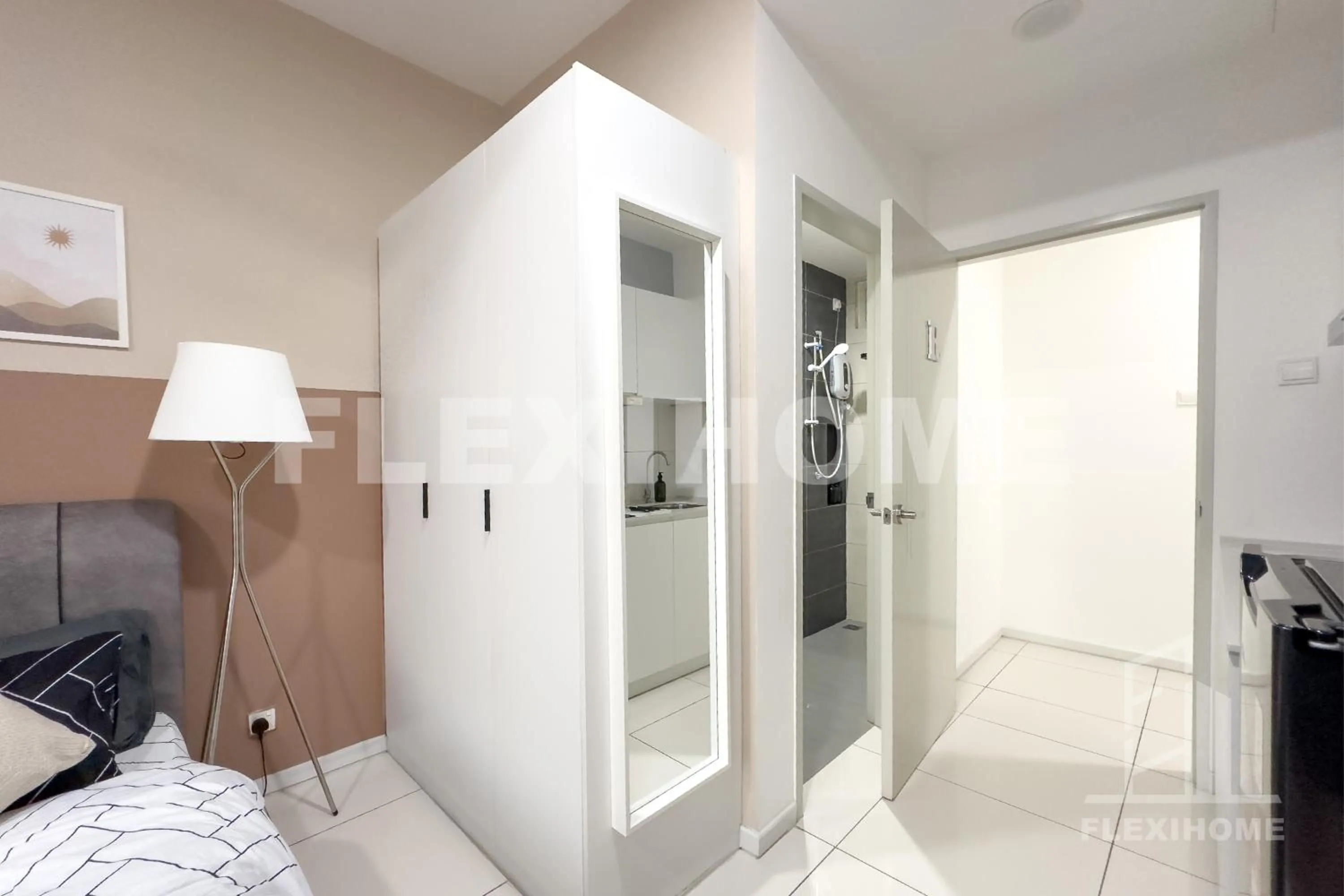 Bed in KLIA-KLIA 2, Comfy Studio, Horizon Suites Sepang-Dengkil by Flexihome-MY