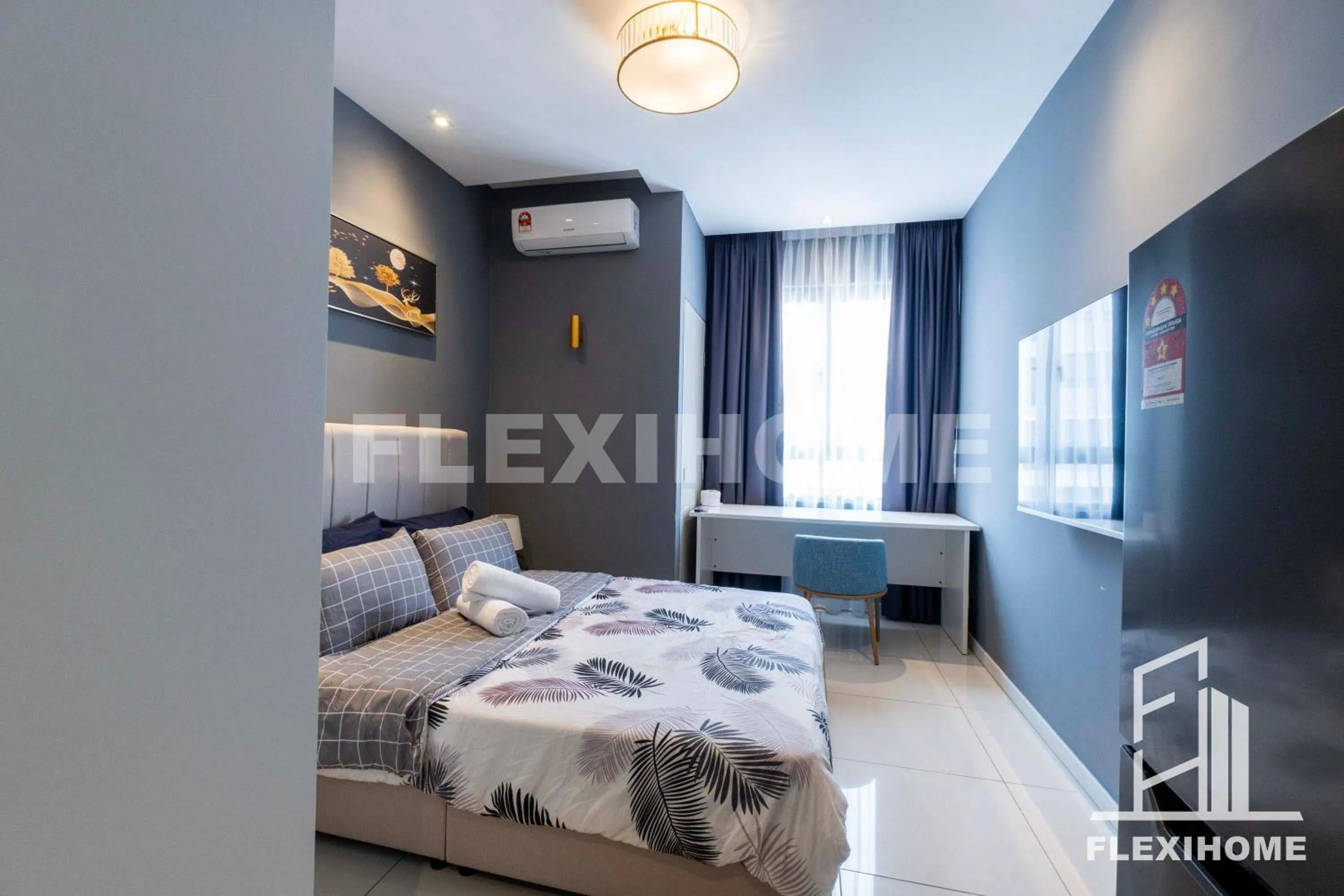 Bed in KLIA-KLIA 2, Comfy Studio, Horizon Suites Sepang-Dengkil by Flexihome-MY