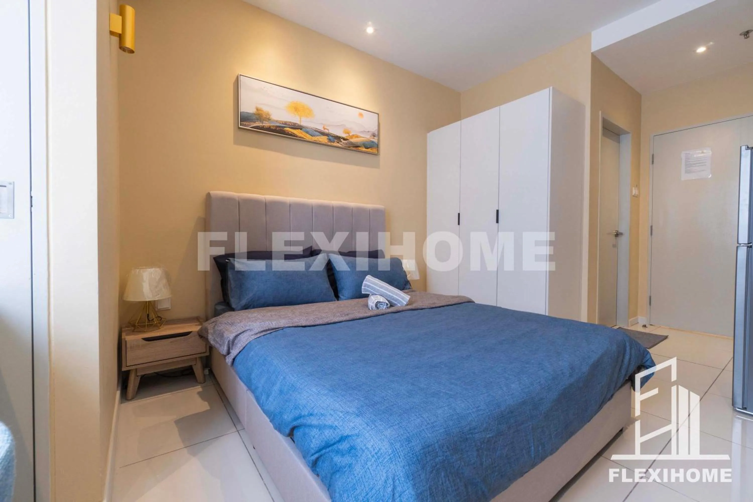 Bed in KLIA-KLIA 2, Comfy Studio, Horizon Suites Sepang-Dengkil by Flexihome-MY