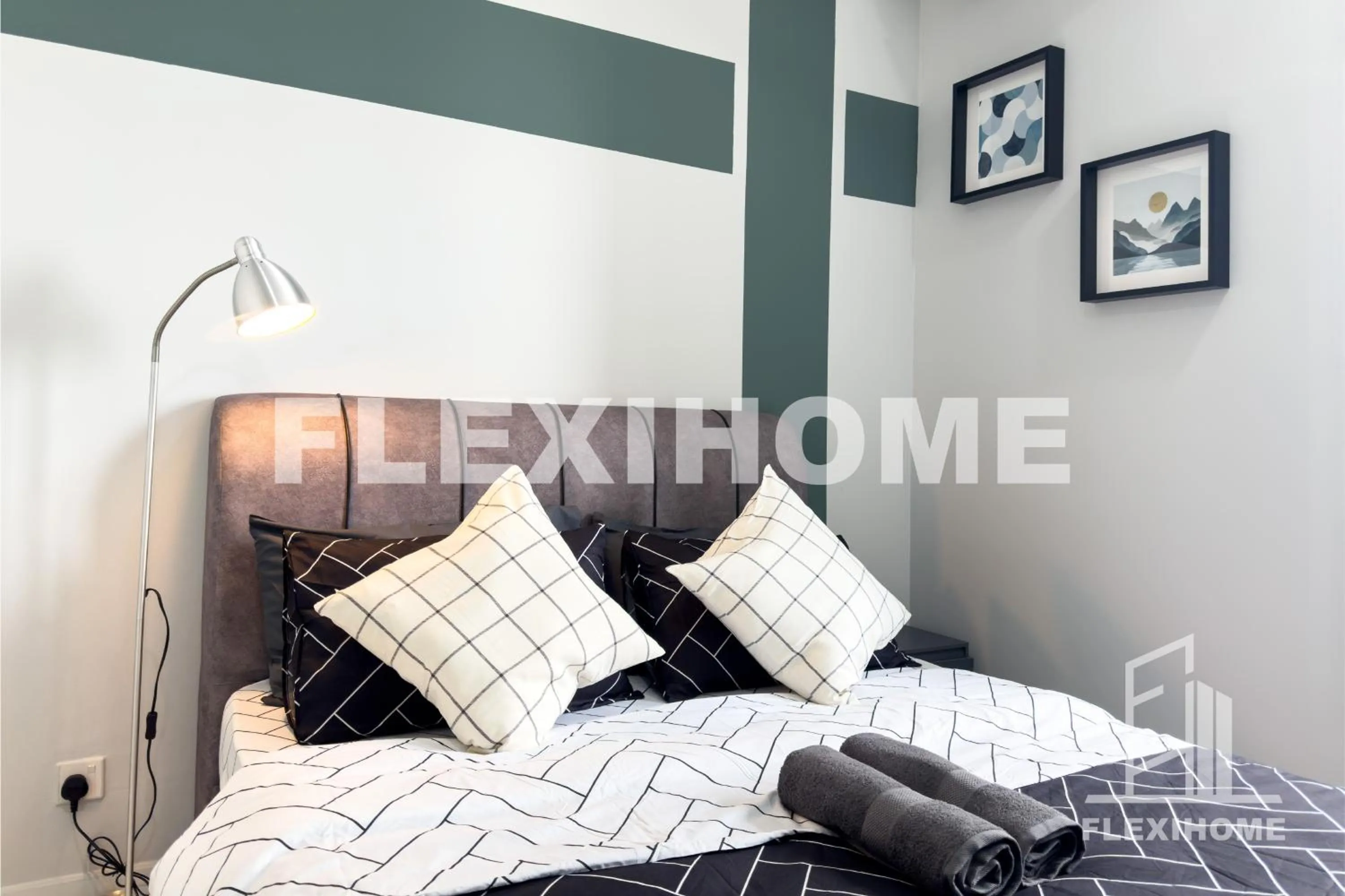 Bed in KLIA-KLIA 2, Comfy Studio, Horizon Suites Sepang-Dengkil by Flexihome-MY