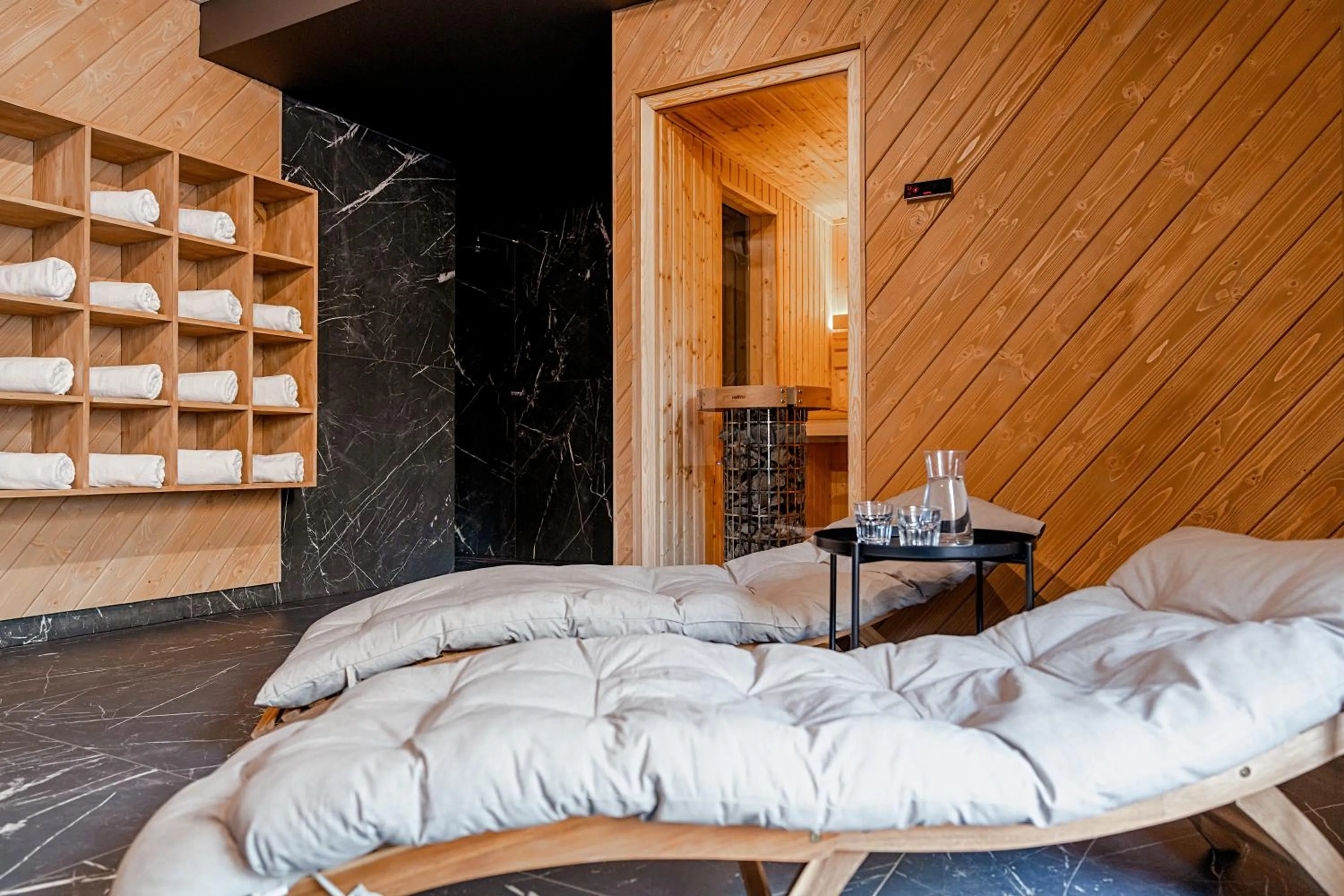 Sauna, Bed in Lipowy Dwór