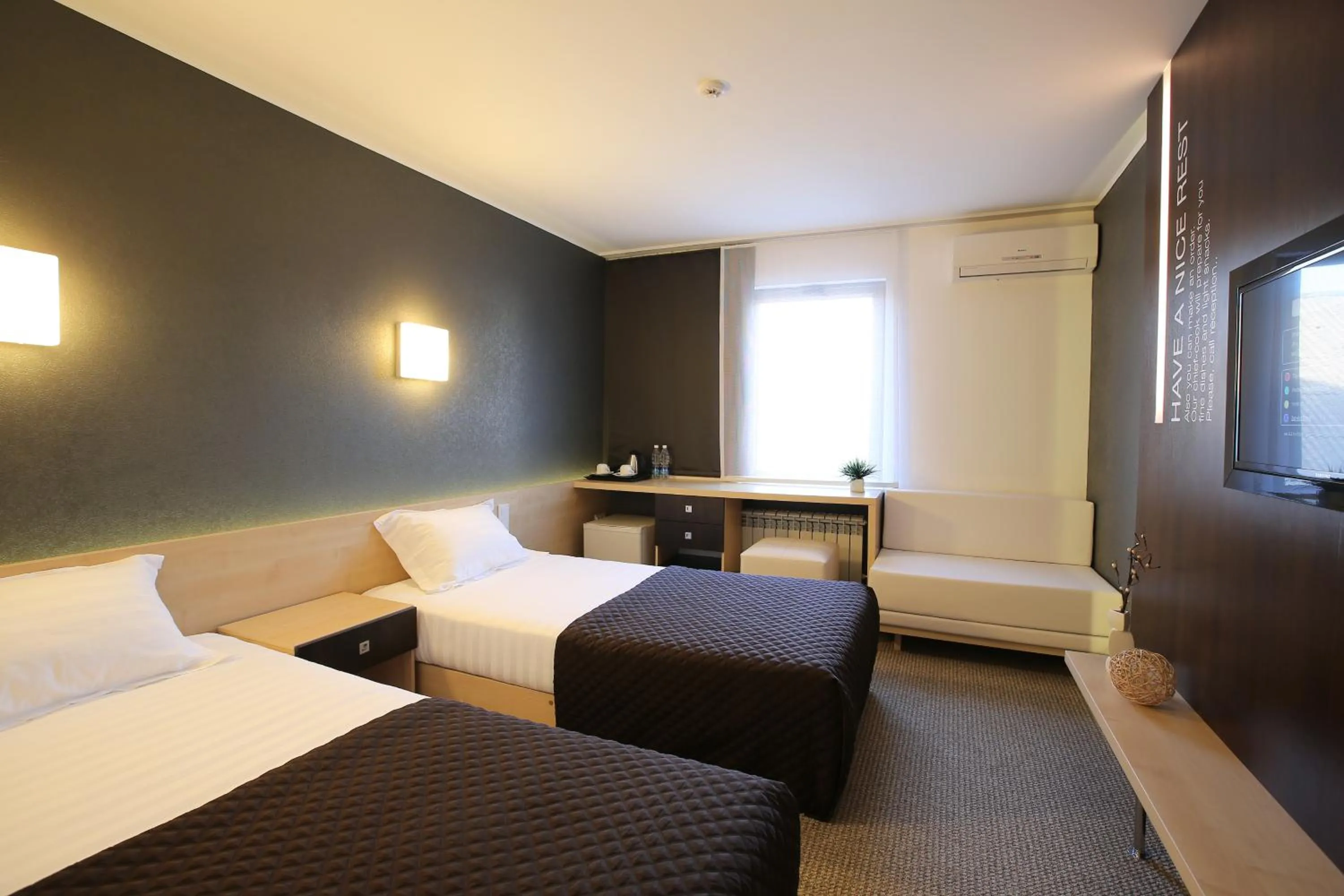 Bed in Futuro Hotel Bishkek