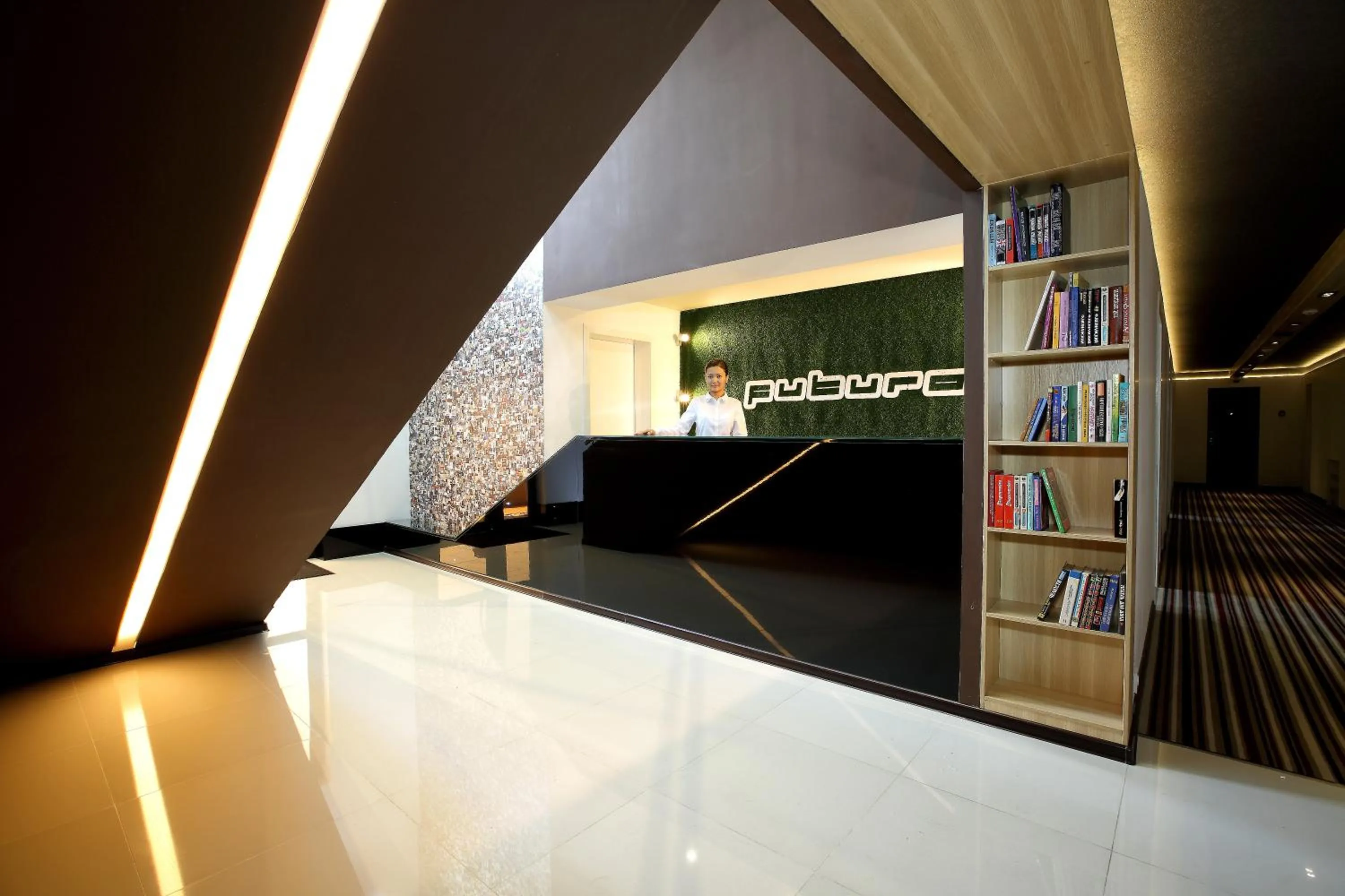 Communal lounge/ TV room in Futuro Hotel Bishkek