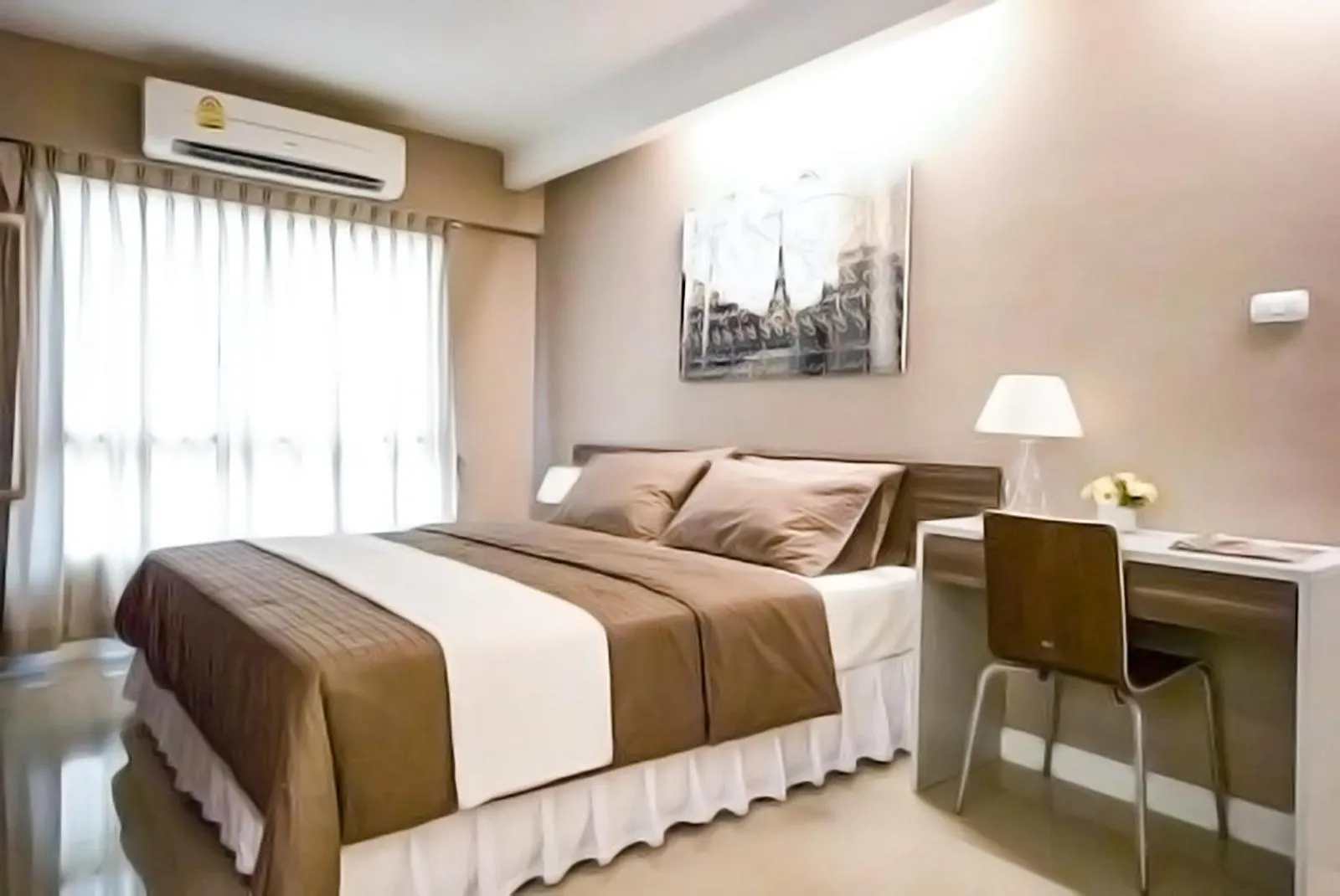 Photo of the whole room, Bed in Jpark Residences at Thammasat Rangsit