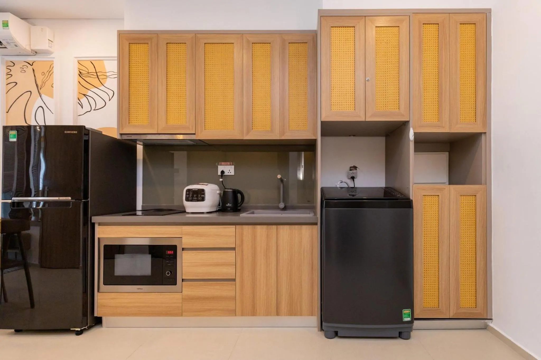 Kitchen or kitchenette in The Sóng - Miam Vungtau Condotel