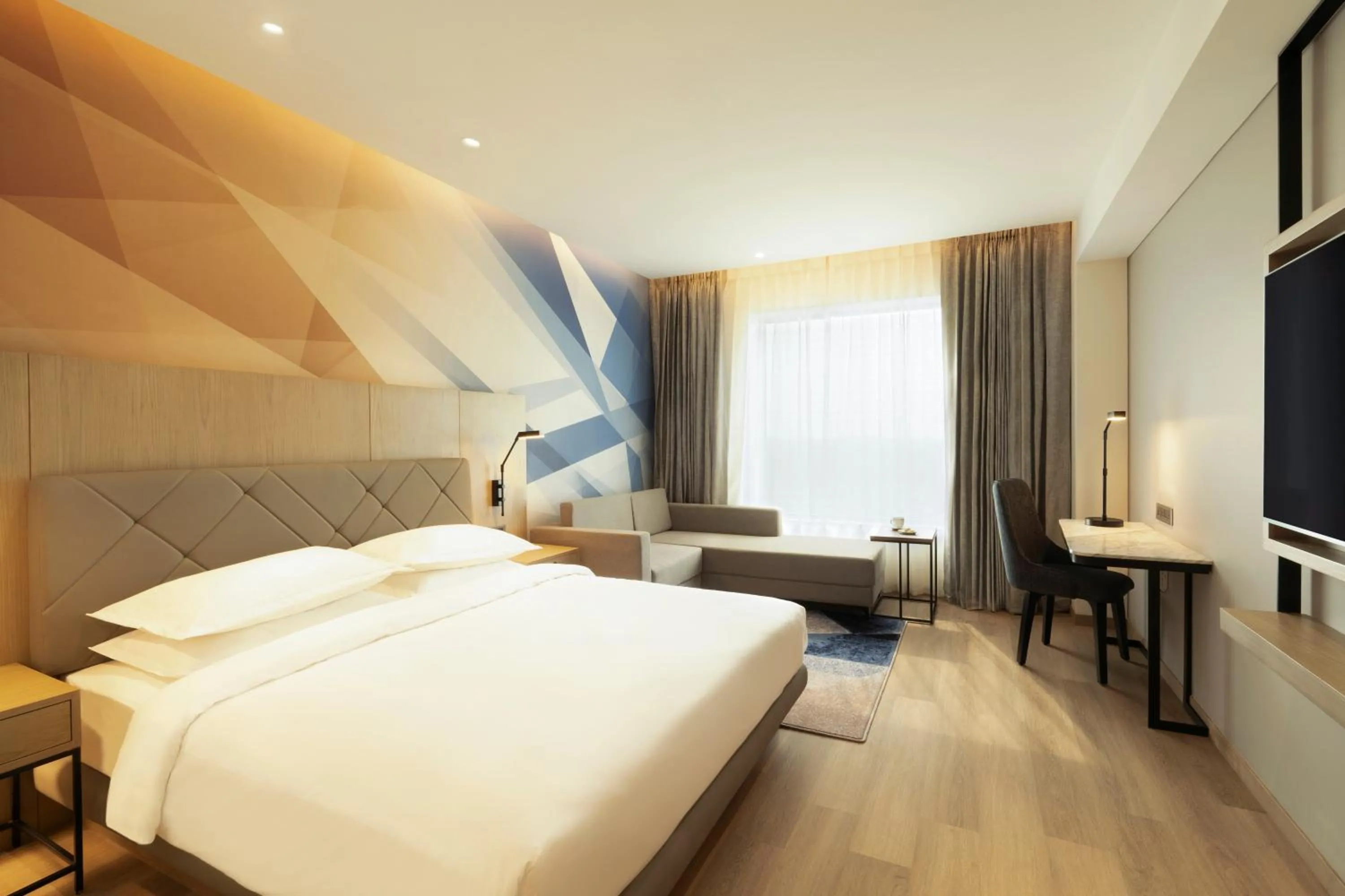 Photo of the whole room, Bed in Hyatt Place Bharuch