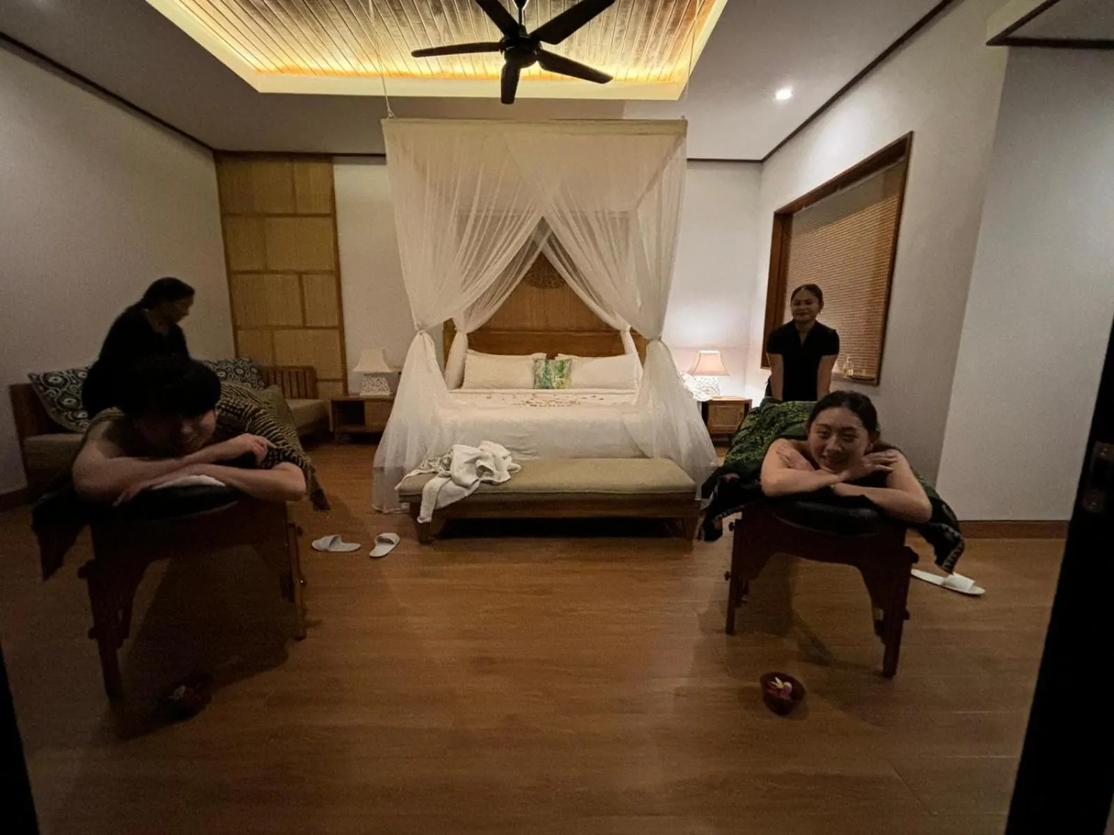 People, Bed in Sawitri Anandhita Luxury Villas