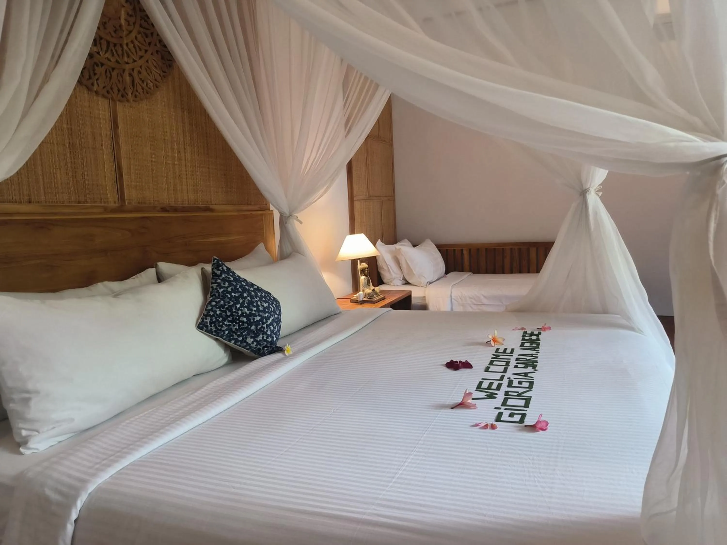 Bed in Sawitri Anandhita Luxury Villas